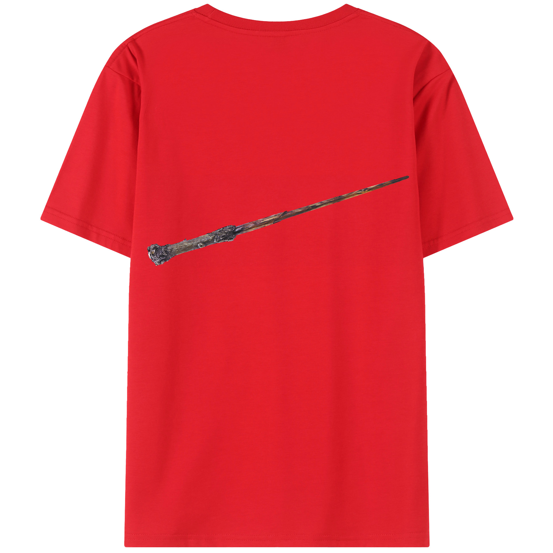 （画像用） Harry Potter ハリー・ポッターシリーズ 綿100％ メンズ半袖Tシャツ（バックプリント） 通気性