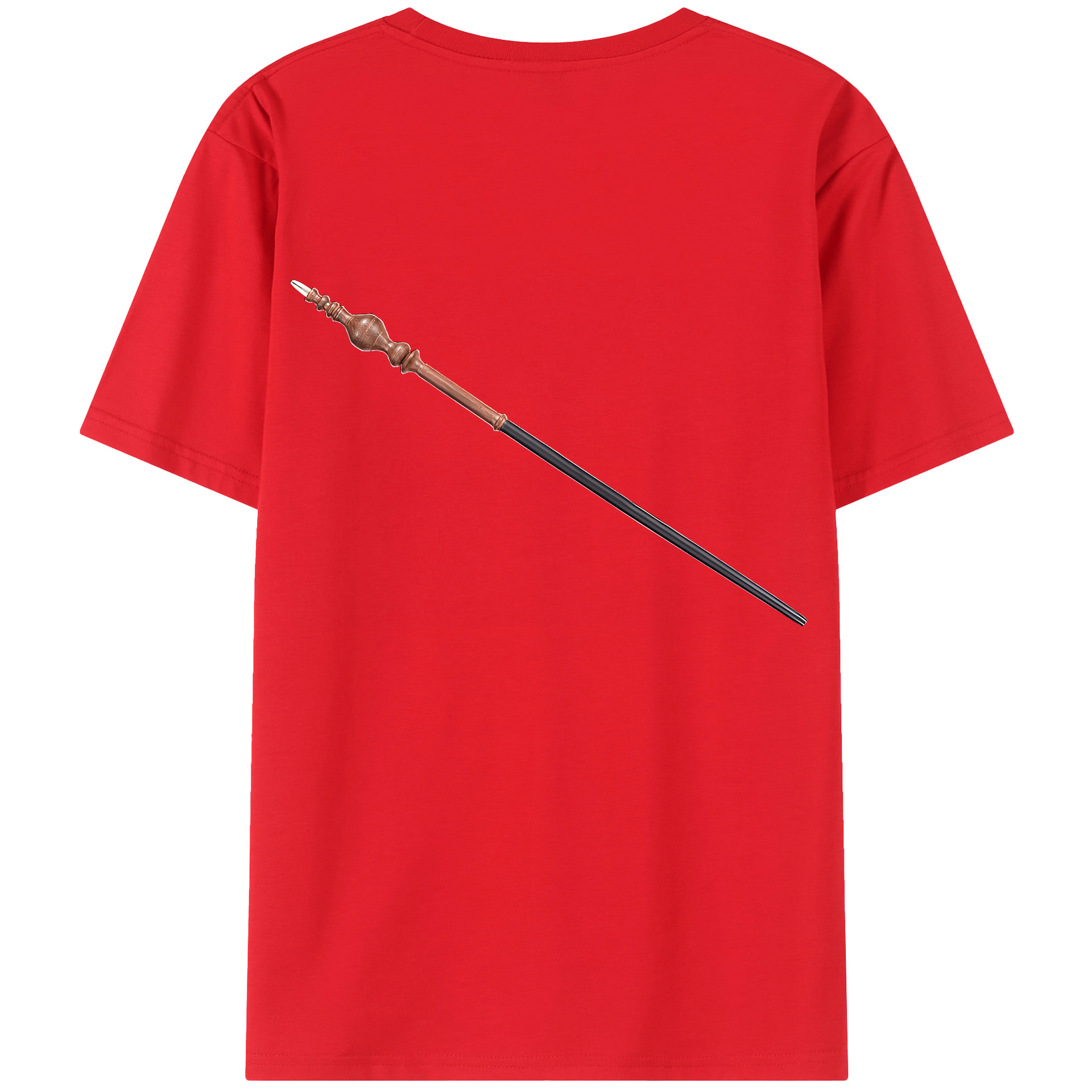 （画像用） Harry Potter ハリー・ポッターシリーズ 綿100％ メンズ半袖Tシャツ（バックプリント） 通気性