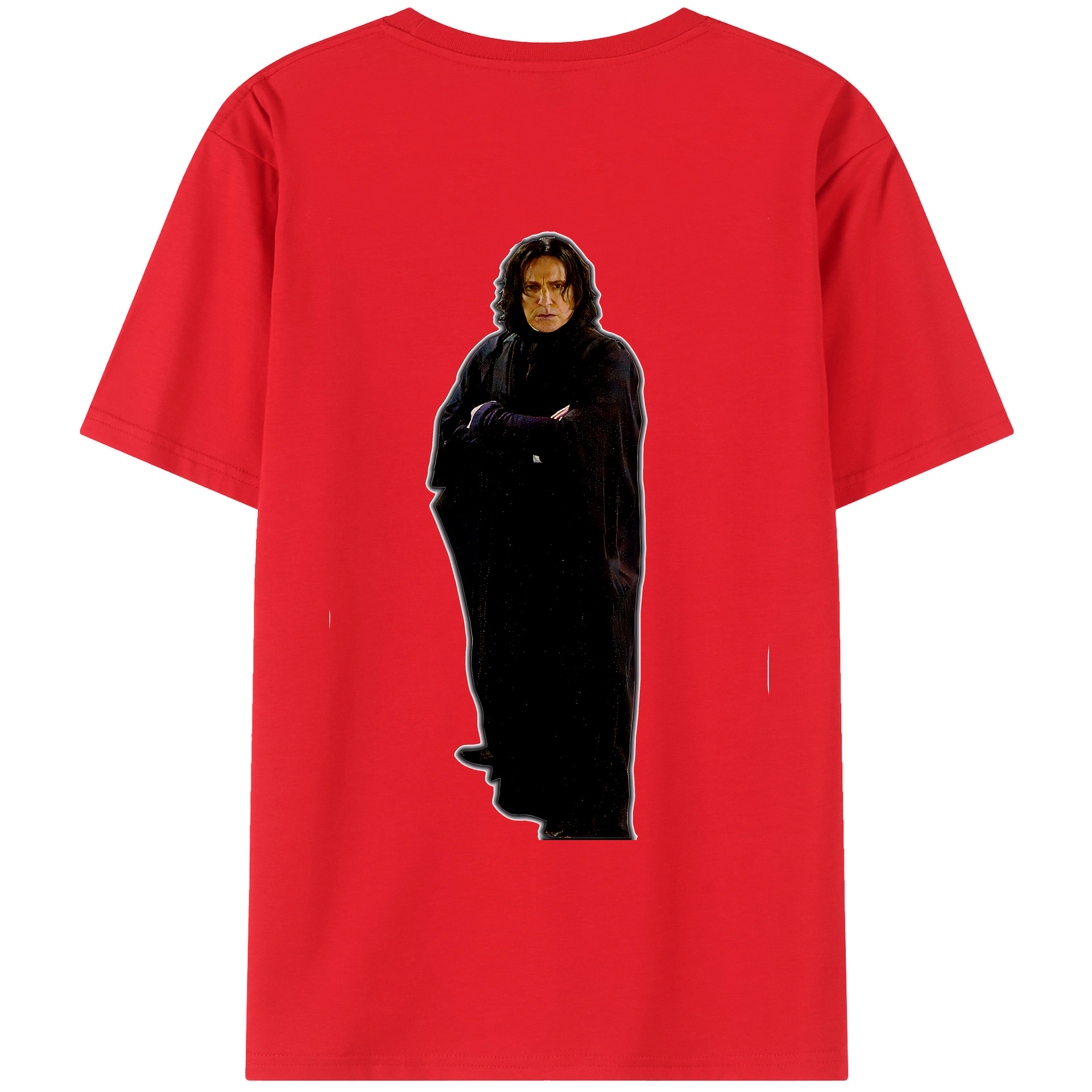 （画像用） Harry Potter ハリー・ポッターシリーズ 綿100％ メンズ半袖Tシャツ（バックプリント） 通気性