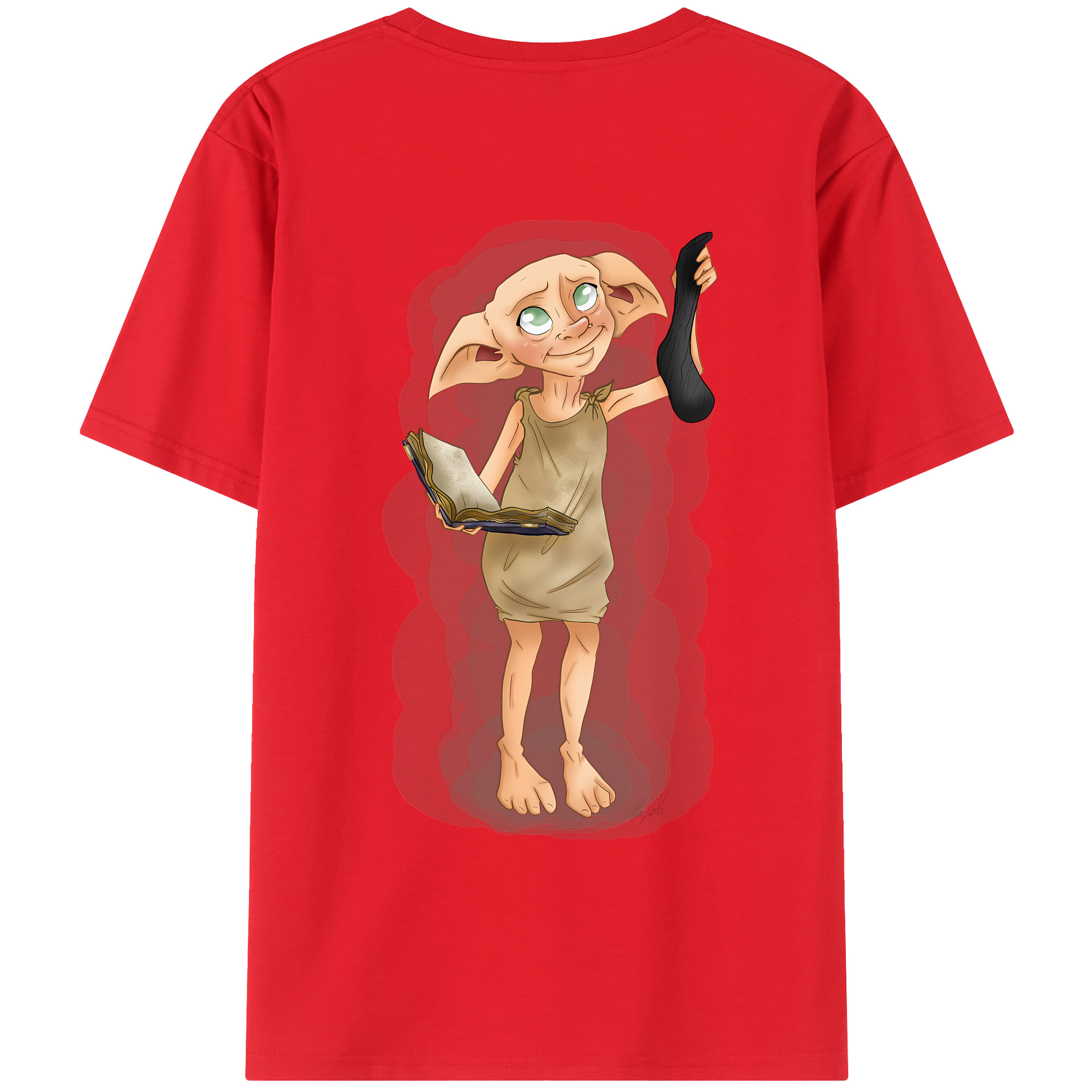 （画像用） Harry Potter ハリー・ポッターシリーズ 綿100％ メンズ半袖Tシャツ（バックプリント） 通気性
