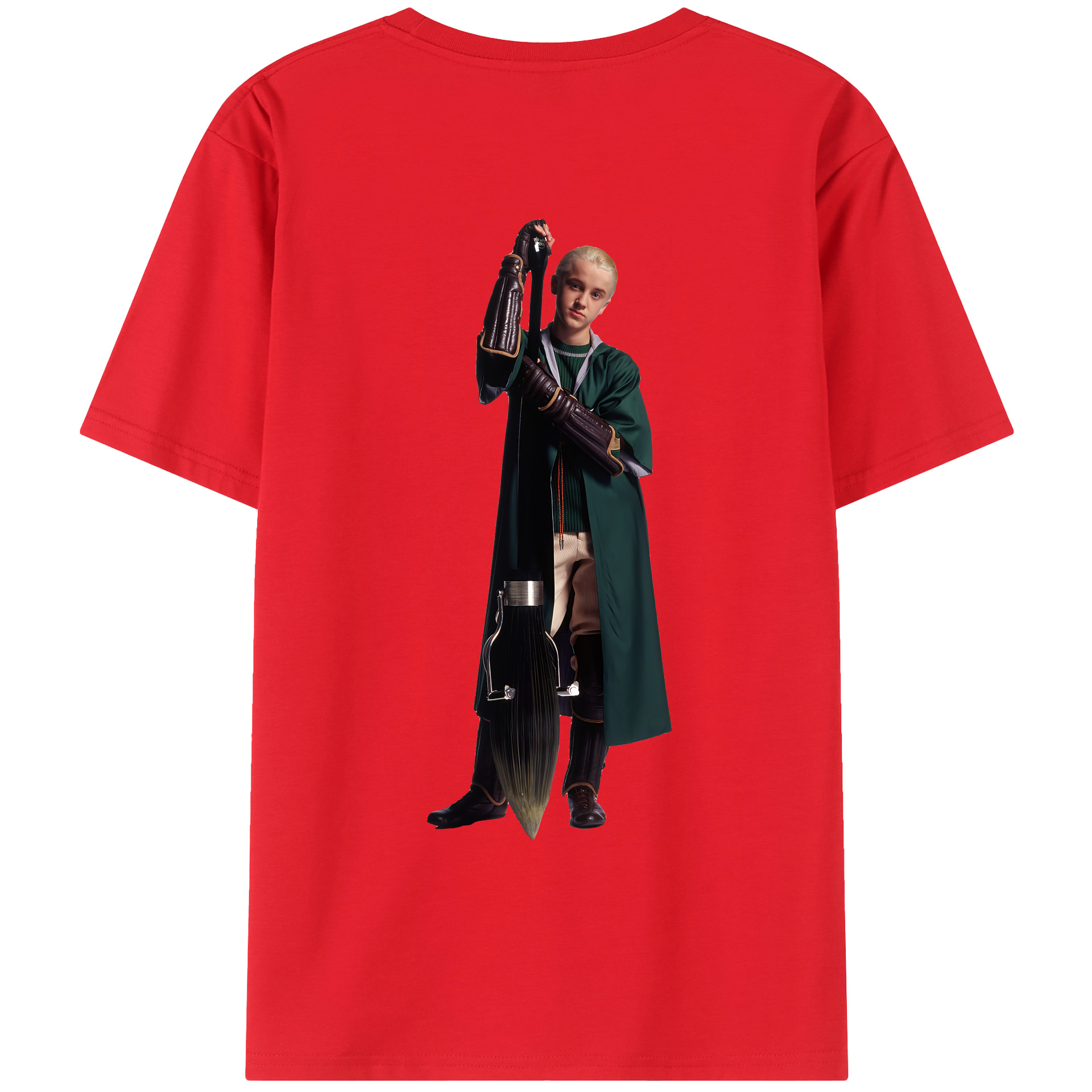 （画像用） Harry Potter ハリー・ポッターシリーズ 綿100％ メンズ半袖Tシャツ（バックプリント） 通気性
