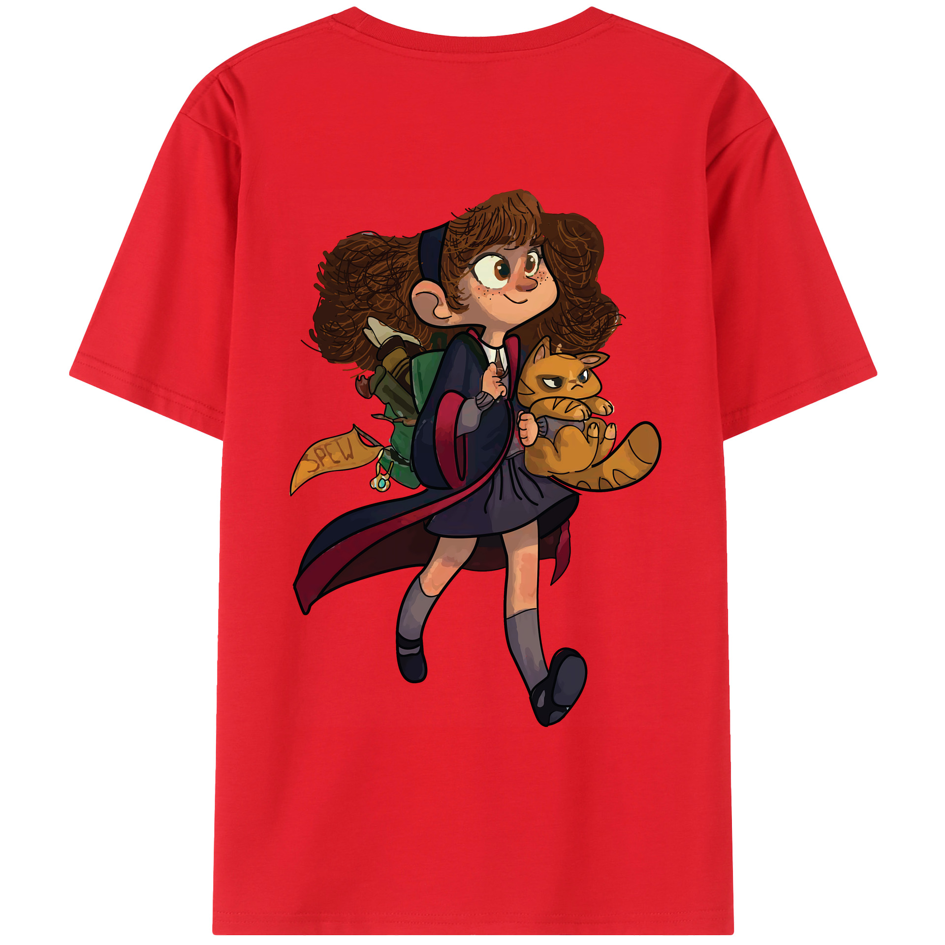 （画像用） Harry Potter ハリー・ポッターシリーズ 綿100％ メンズ半袖Tシャツ（バックプリント） 通気性