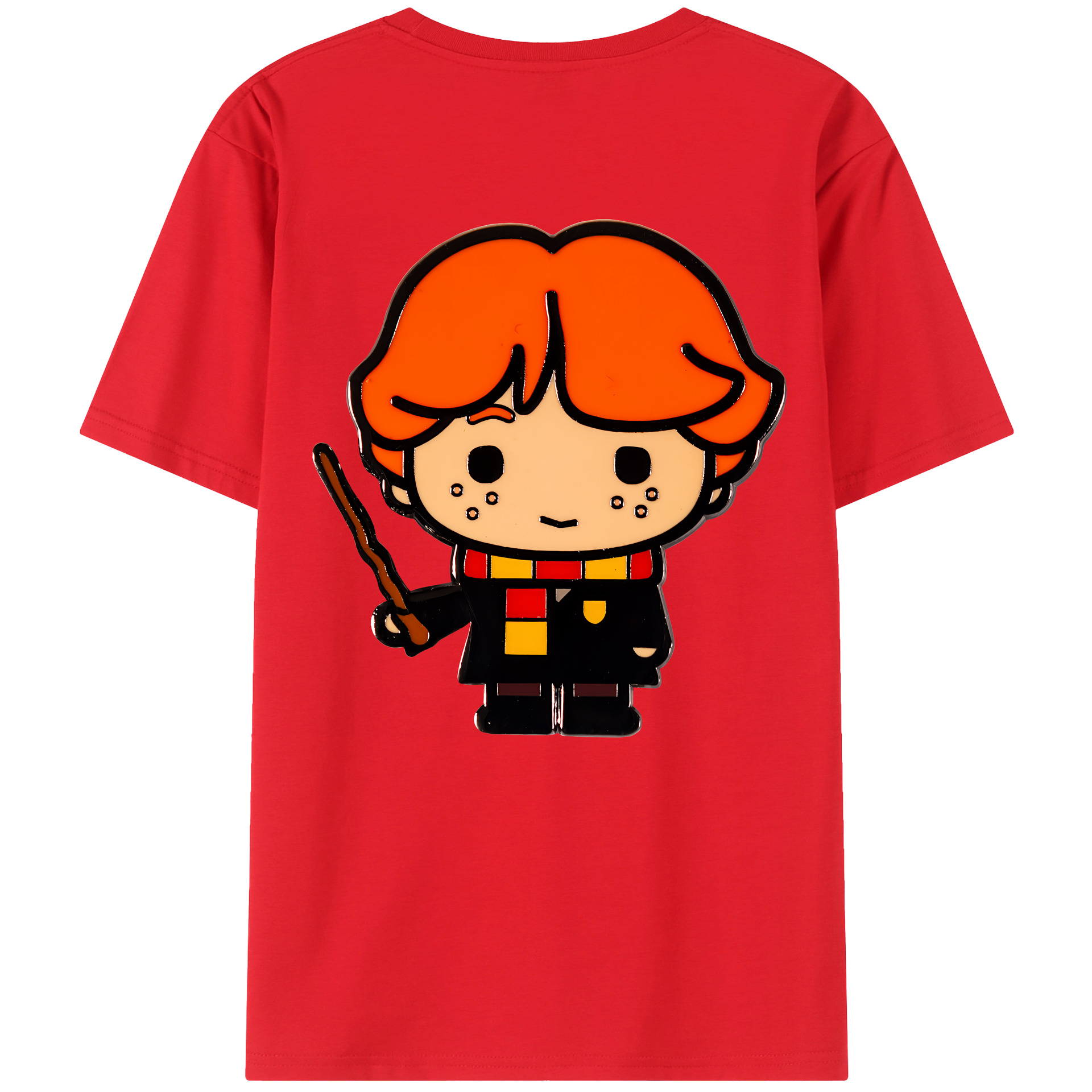 （画像用） Harry Potter ハリー・ポッターシリーズ 綿100％ メンズ半袖Tシャツ（バックプリント） 通気性