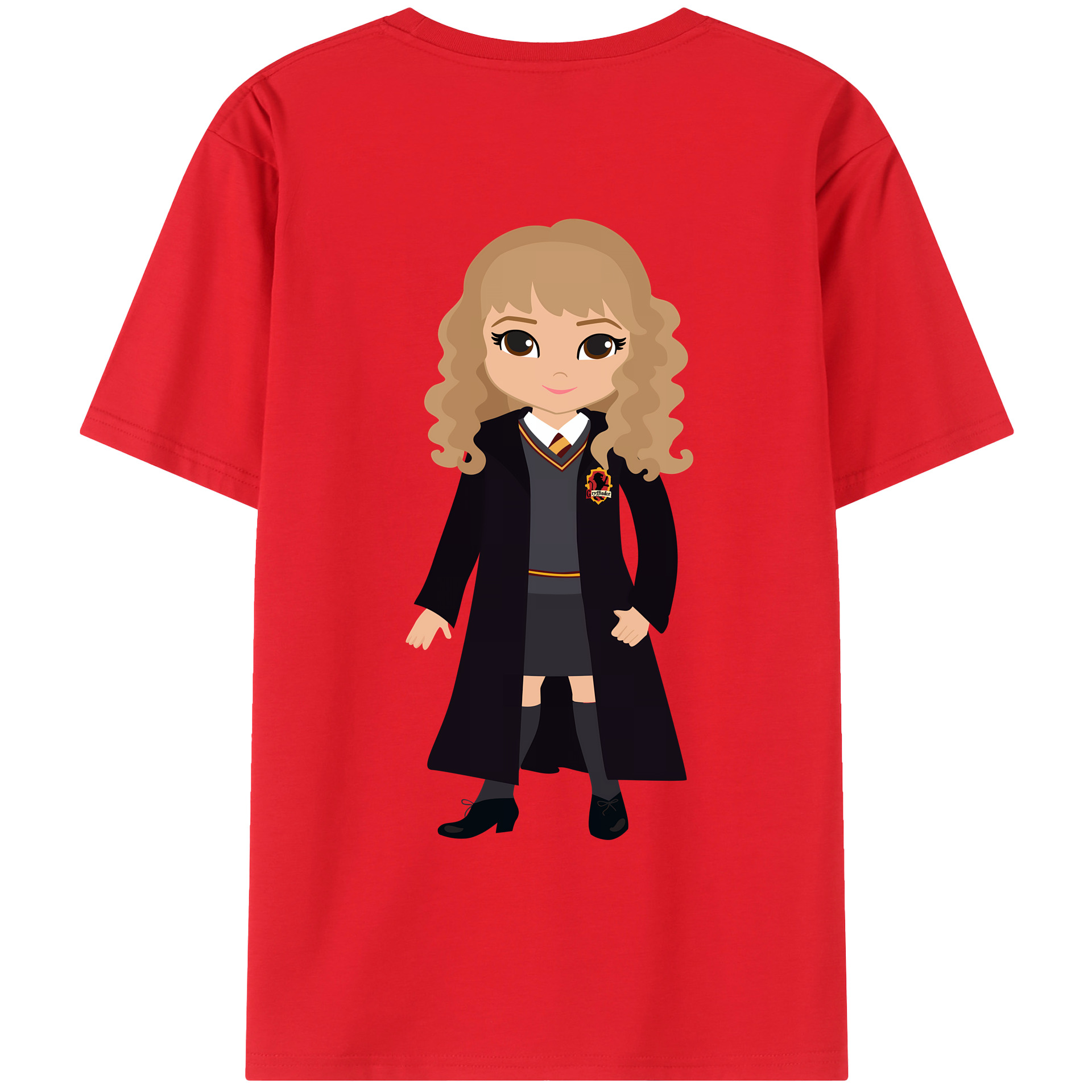 （画像用） Harry Potter ハリー・ポッターシリーズ 綿100％ メンズ半袖Tシャツ（バックプリント） 通気性