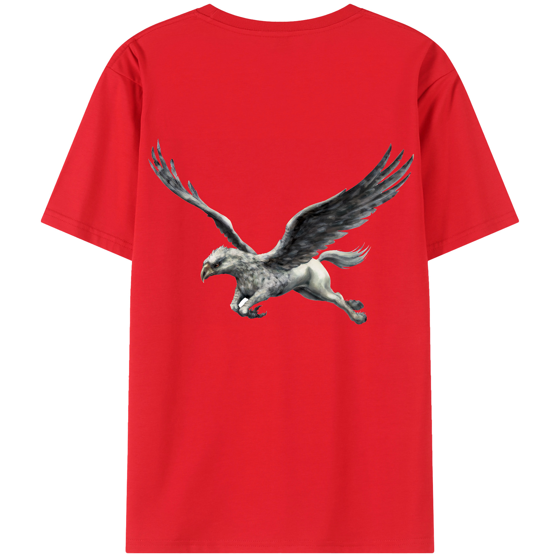 （画像用） Harry Potter ハリー・ポッターシリーズ 綿100％ メンズ半袖Tシャツ（バックプリント） 通気性
