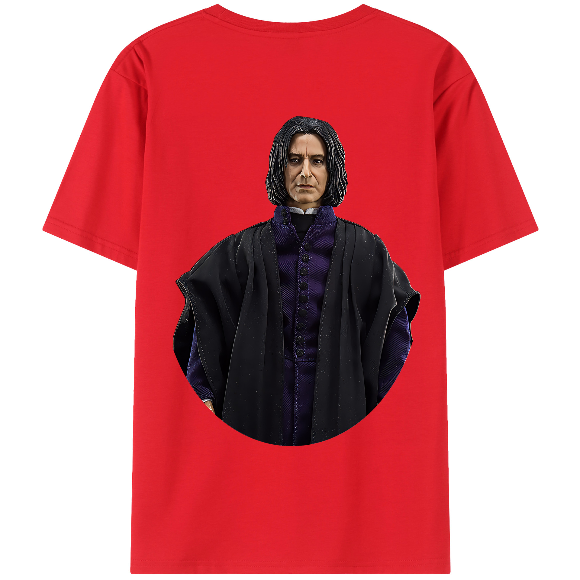 （画像用） Harry Potter ハリー・ポッターシリーズ 綿100％ メンズ半袖Tシャツ（バックプリント） 通気性