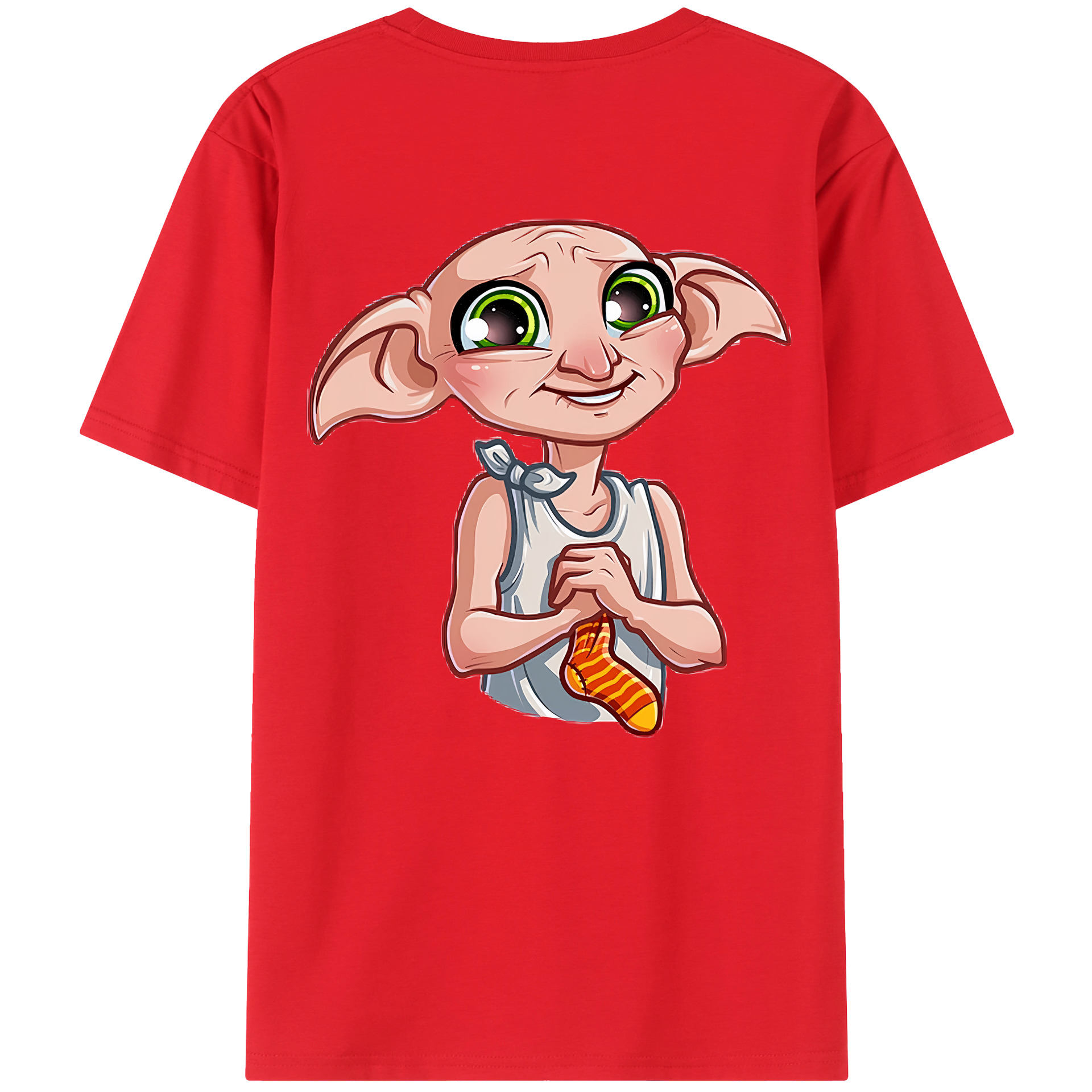 （画像用） Harry Potter ハリー・ポッターシリーズ 綿100％ メンズ半袖Tシャツ（バックプリント） 通気性