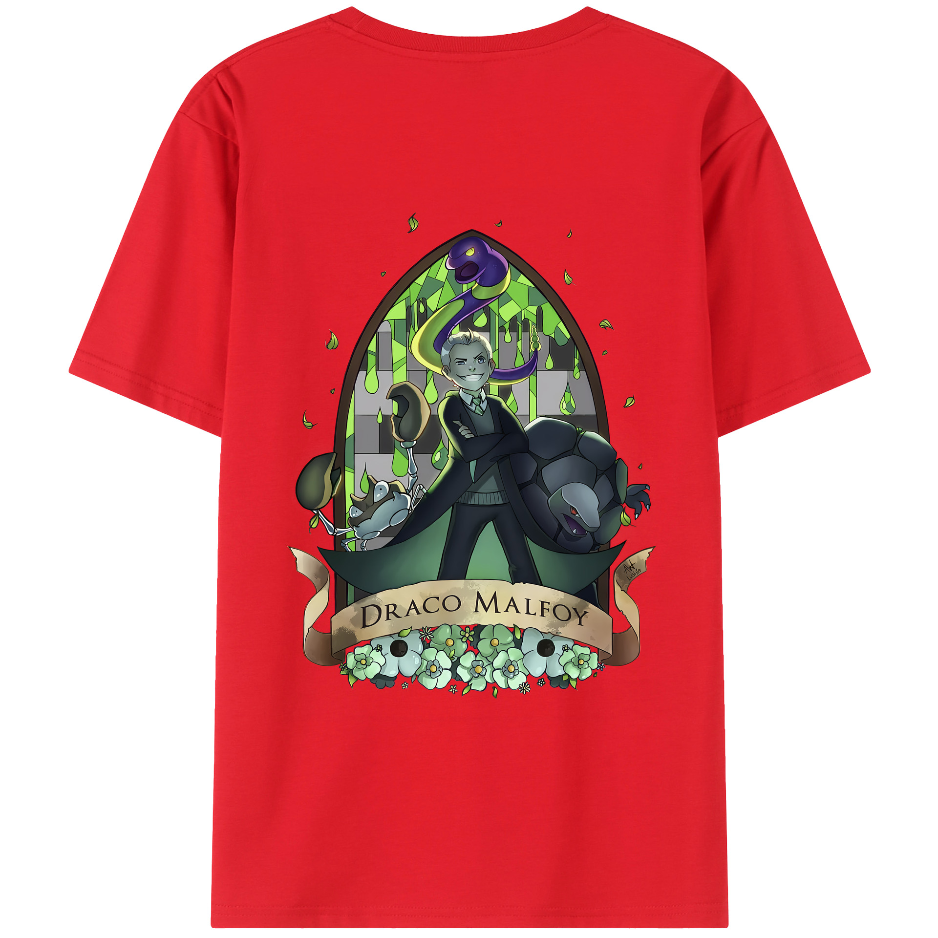 （画像用） Harry Potter ハリー・ポッターシリーズ 綿100％ メンズ半袖Tシャツ（バックプリント） 通気性