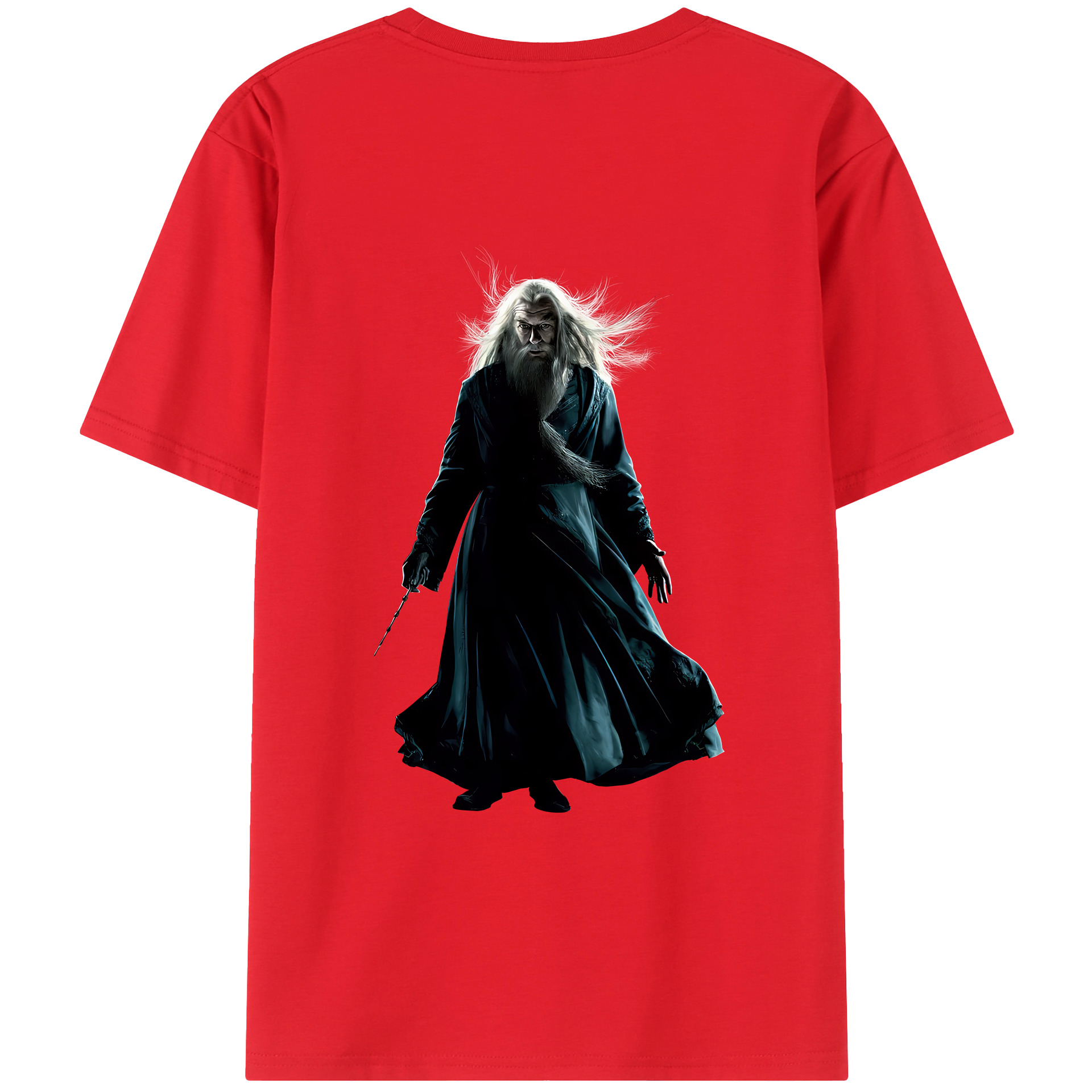 （画像用） Harry Potter ハリー・ポッターシリーズ 綿100％ メンズ半袖Tシャツ（バックプリント） 通気性