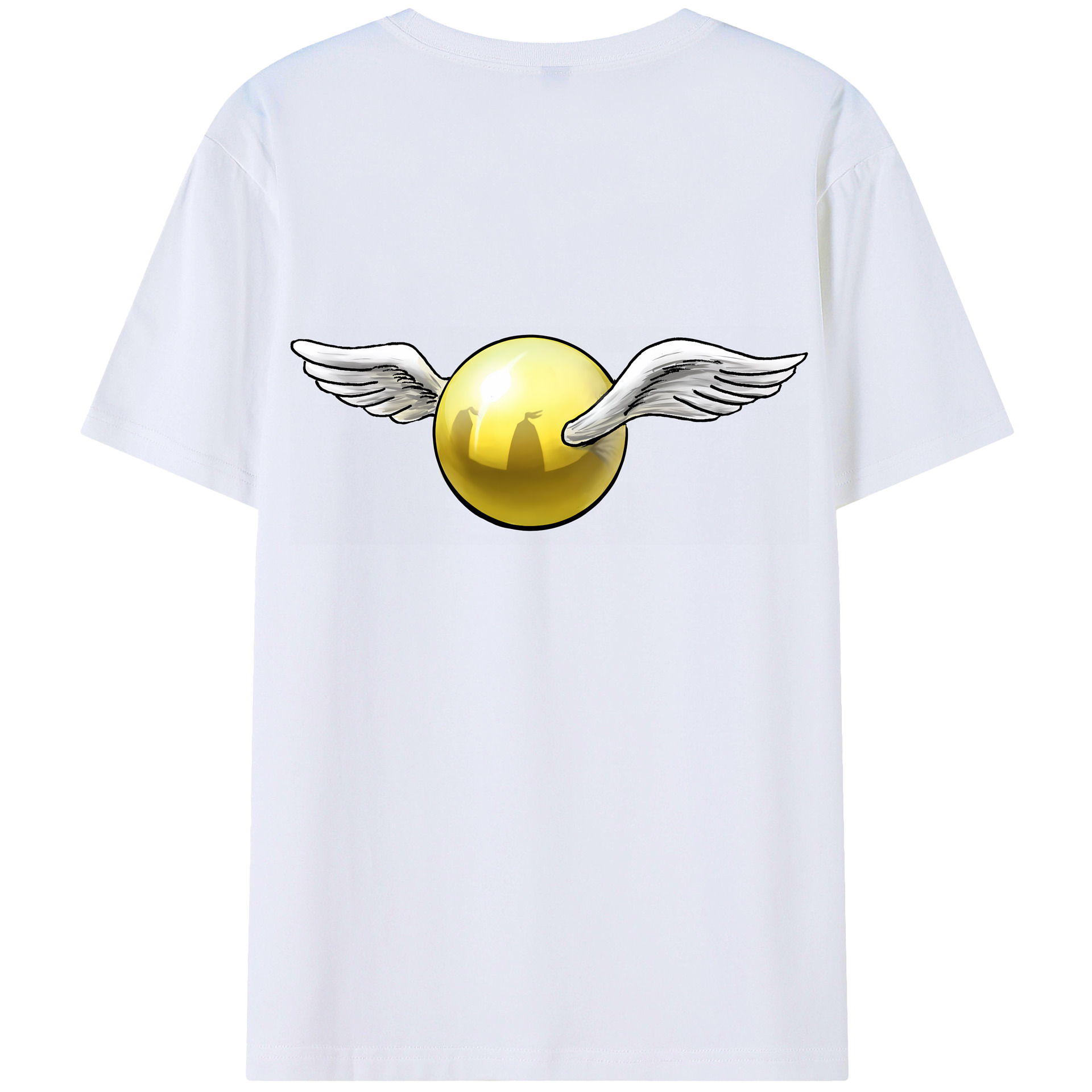（画像用） Harry Potter ハリー・ポッターシリーズ 綿100％ メンズ半袖Tシャツ（バックプリント） 通気性