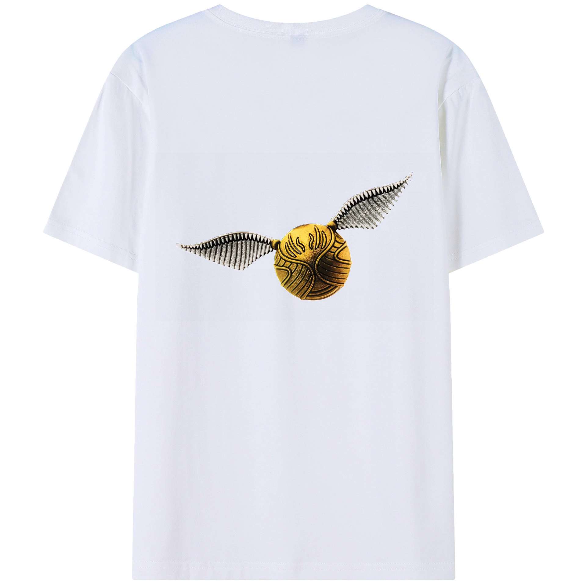 （画像用） Harry Potter ハリー・ポッターシリーズ 綿100％ メンズ半袖Tシャツ（バックプリント） 通気性