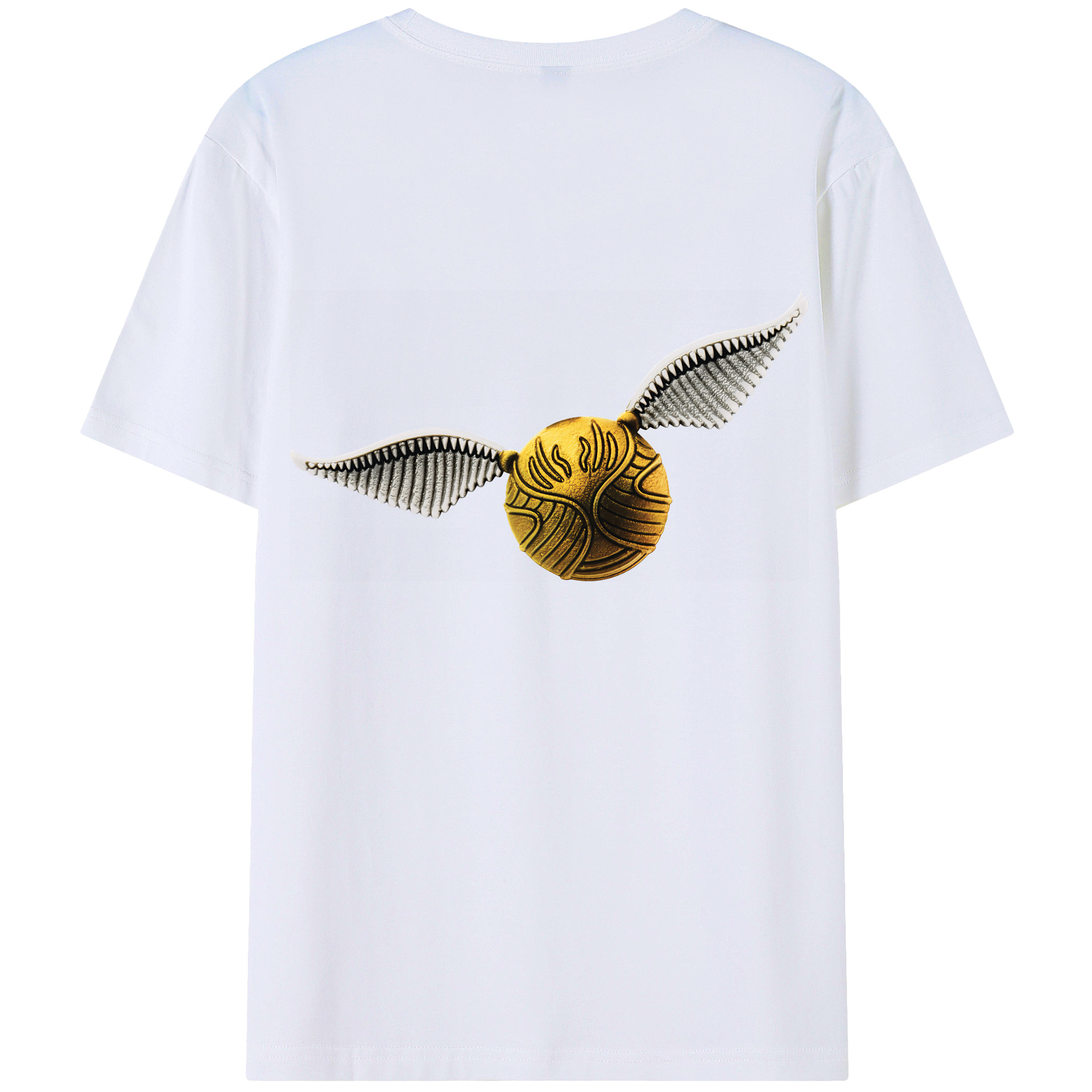 （画像用） Harry Potter ハリー・ポッターシリーズ 綿100％ メンズ半袖Tシャツ（バックプリント） 通気性