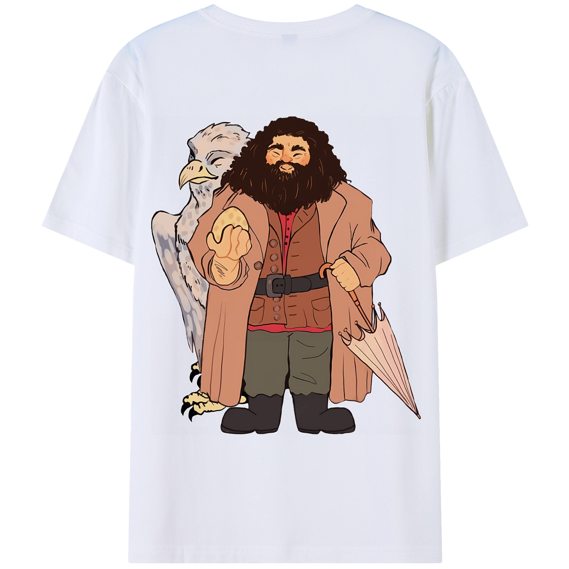 （画像用） Harry Potter ハリー・ポッターシリーズ 綿100％ メンズ半袖Tシャツ（バックプリント） 通気性