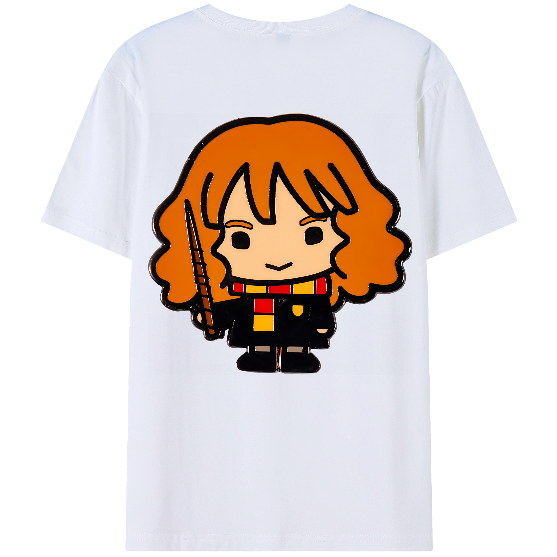 （画像用） Harry Potter ハリー・ポッターシリーズ 綿100％ メンズ半袖Tシャツ（バックプリント） 通気性