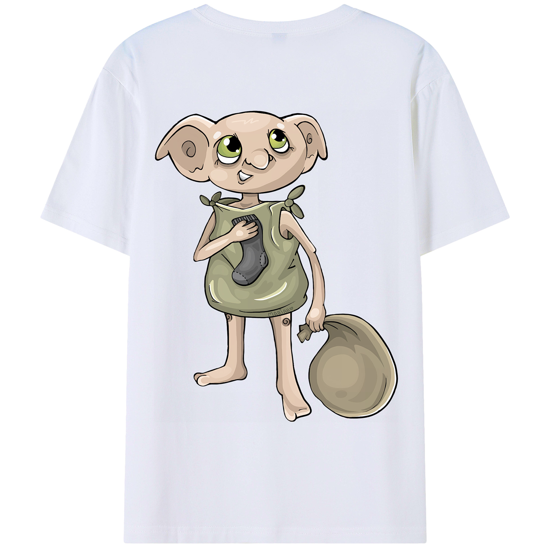 （画像用） Harry Potter ハリー・ポッターシリーズ 綿100％ メンズ半袖Tシャツ（バックプリント） 通気性
