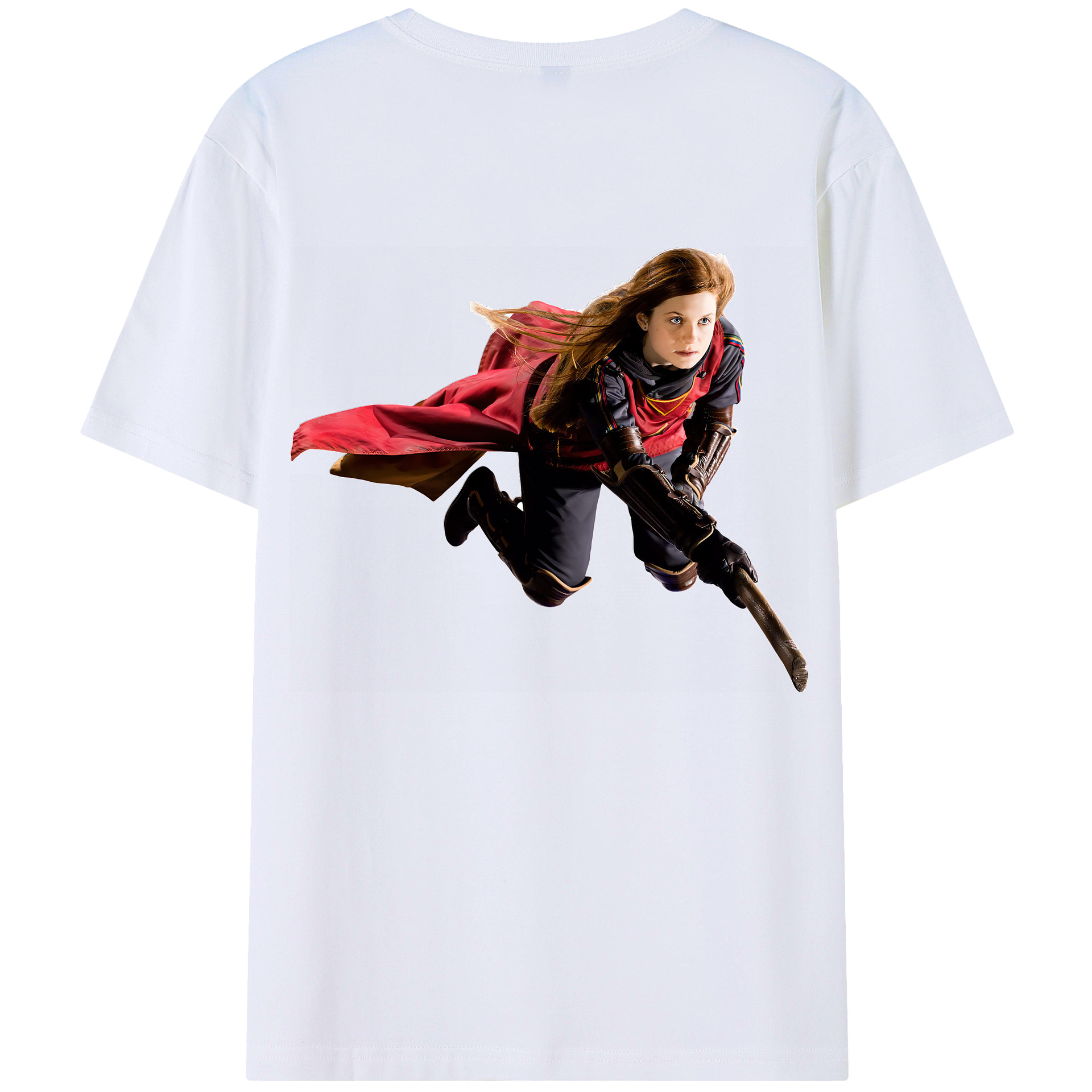 （画像用） Harry Potter ハリー・ポッターシリーズ 綿100％ メンズ半袖Tシャツ（バックプリント） 通気性