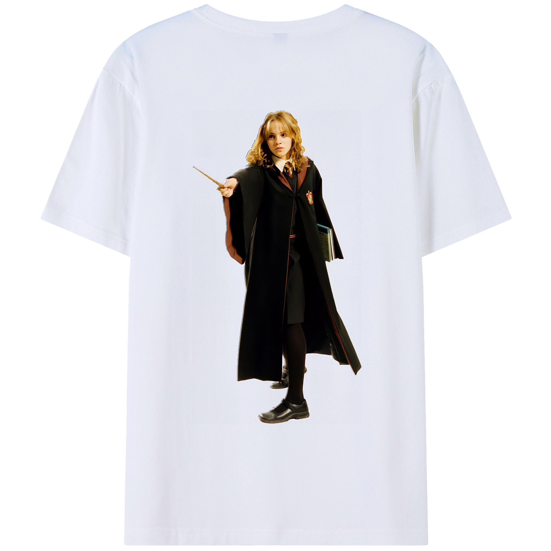 （画像用） Harry Potter ハリー・ポッターシリーズ 綿100％ メンズ半袖Tシャツ（バックプリント） 通気性