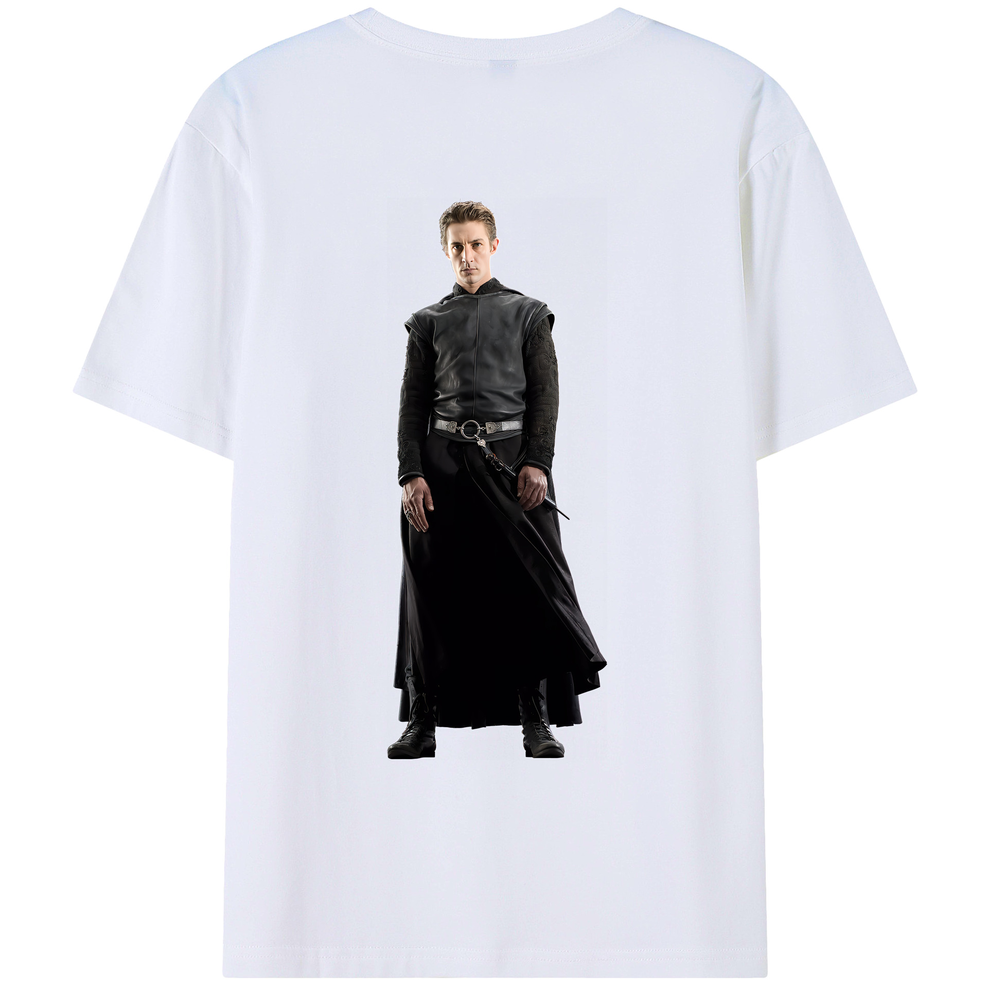 （画像用） Harry Potter ハリー・ポッターシリーズ 綿100％ メンズ半袖Tシャツ（バックプリント） 通気性