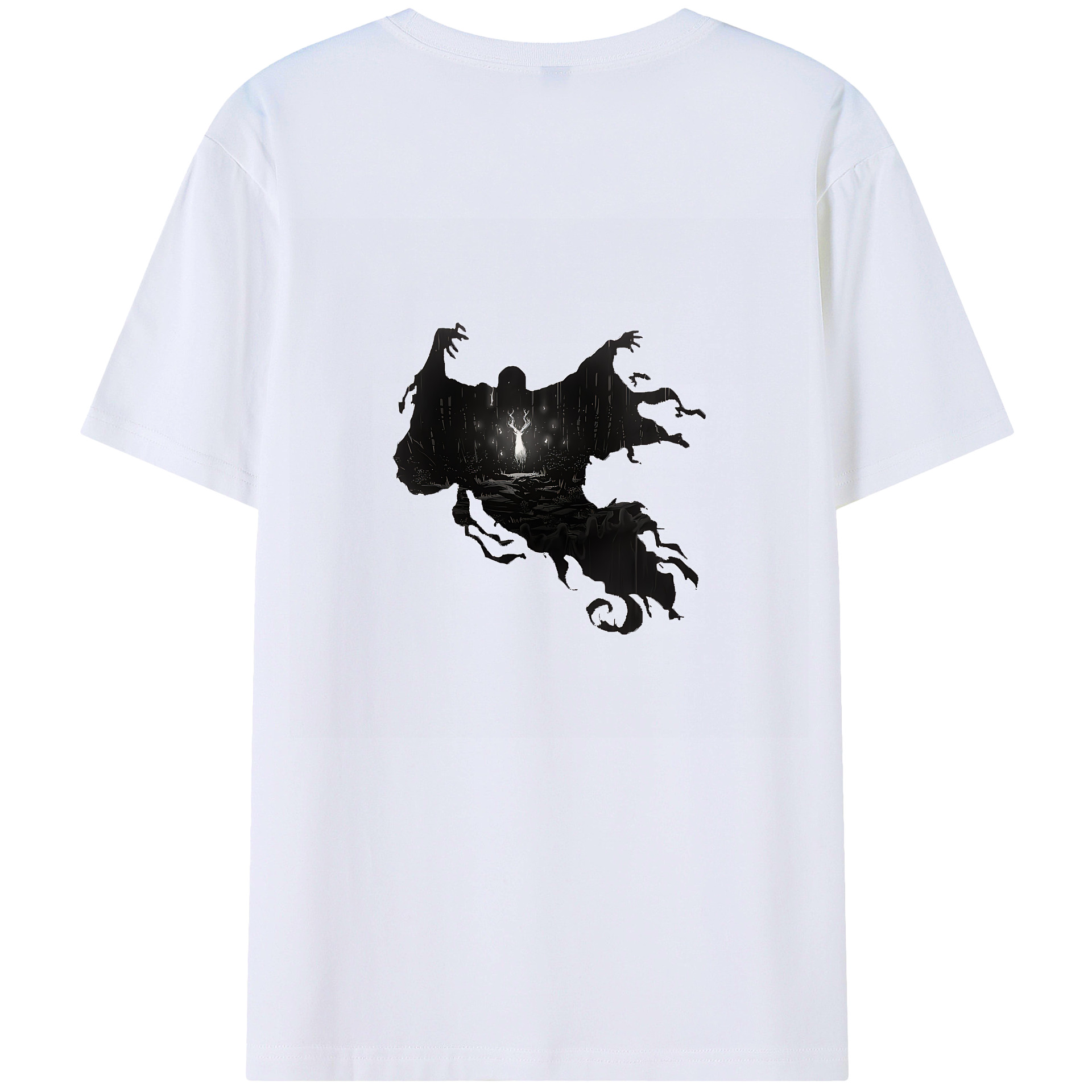 （画像用） Harry Potter ハリー・ポッターシリーズ 綿100％ メンズ半袖Tシャツ（バックプリント） 通気性