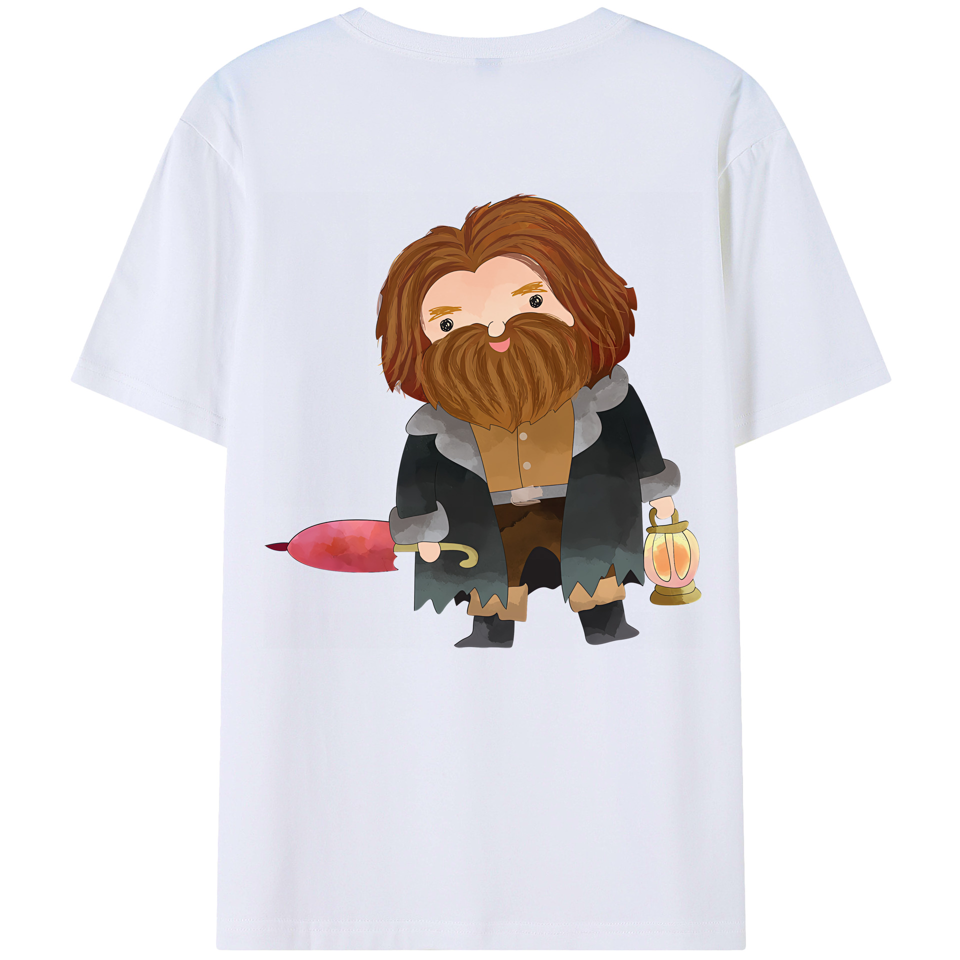 （画像用） Harry Potter ハリー・ポッターシリーズ 綿100％ メンズ半袖Tシャツ（バックプリント） 通気性