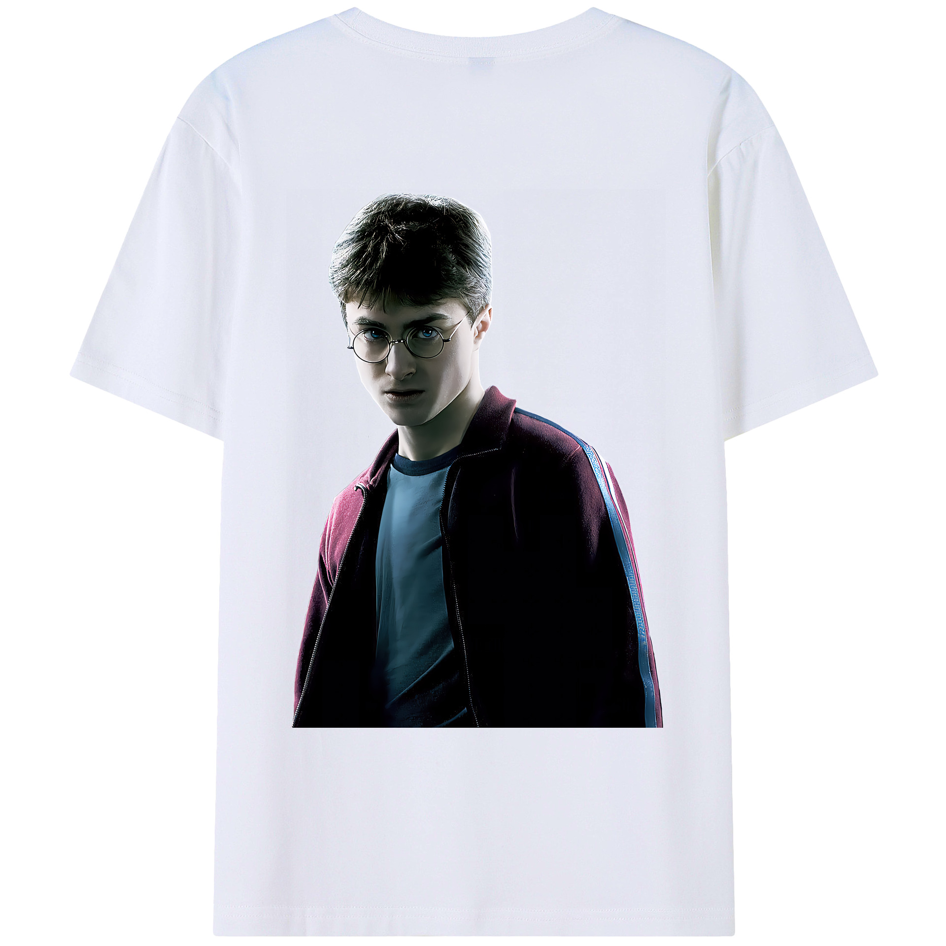 （画像用） Harry Potter ハリー・ポッターシリーズ 綿100％ メンズ半袖Tシャツ（バックプリント） 通気性