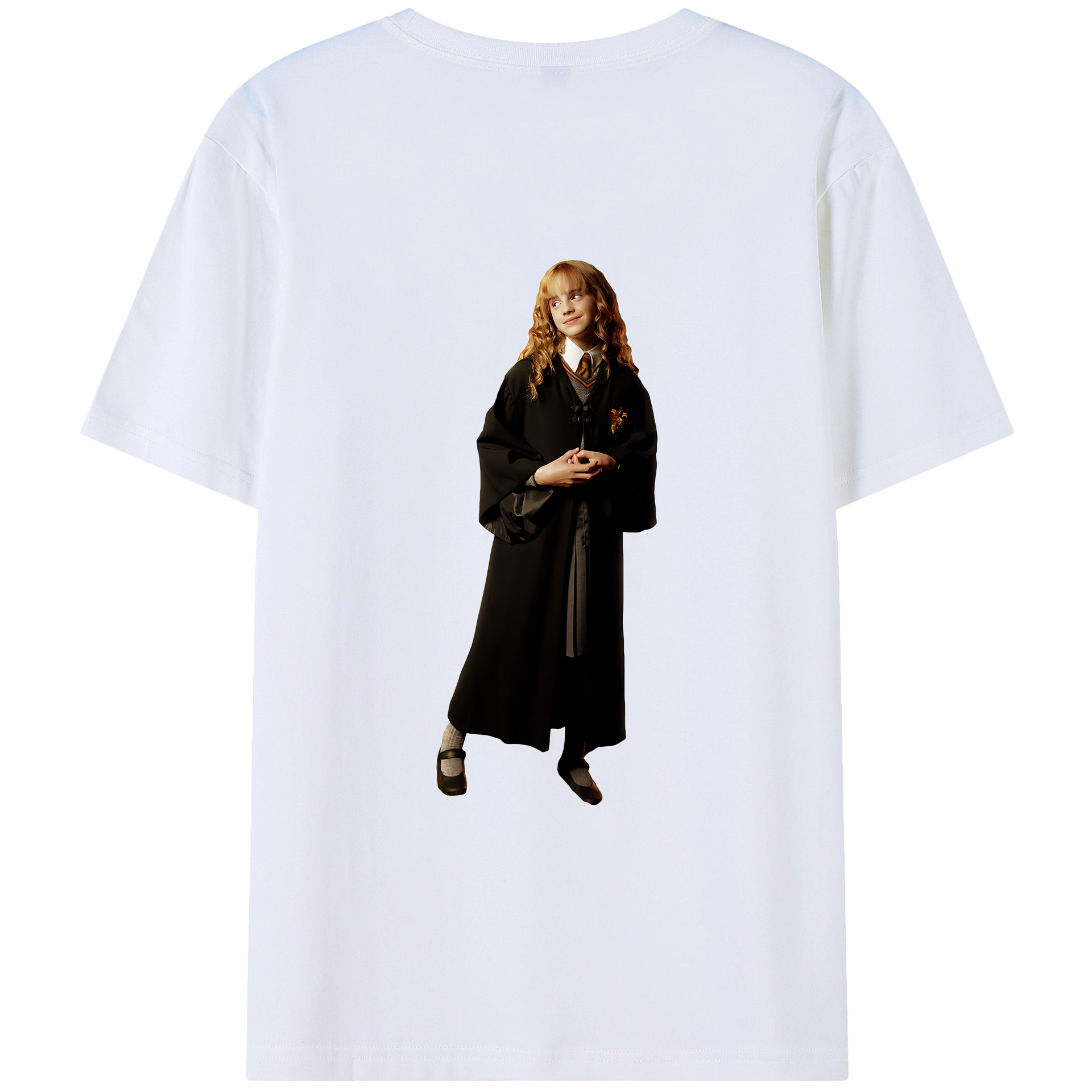 （画像用） Harry Potter ハリー・ポッターシリーズ 綿100％ メンズ半袖Tシャツ（バックプリント） 通気性