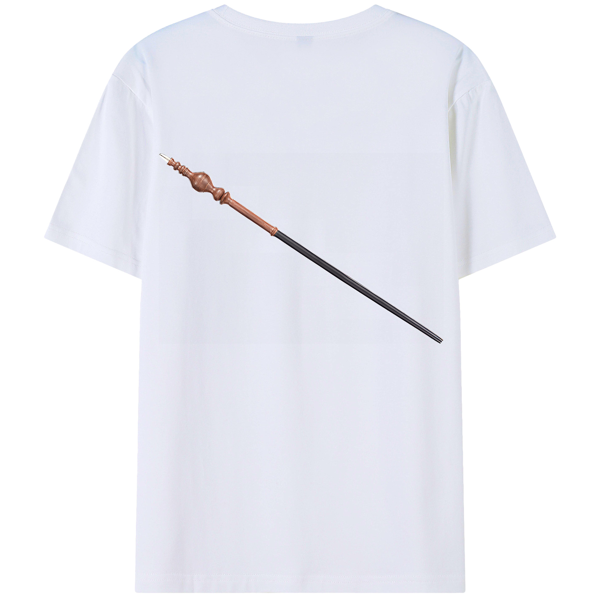 （画像用） Harry Potter ハリー・ポッターシリーズ 綿100％ メンズ半袖Tシャツ（バックプリント） 通気性