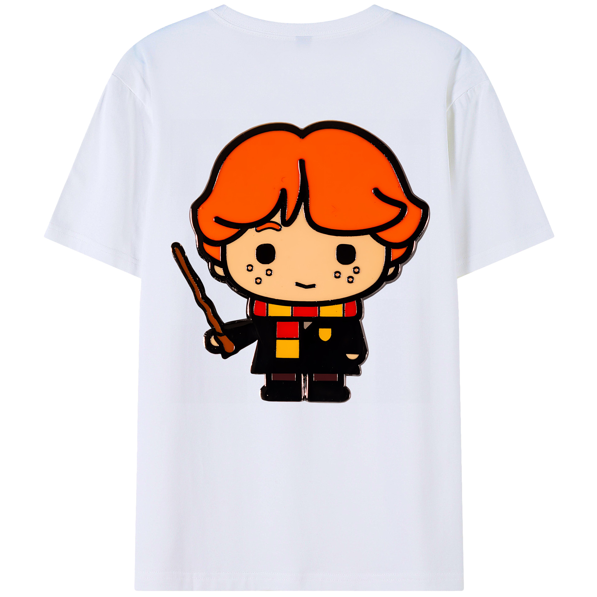 （画像用） Harry Potter ハリー・ポッターシリーズ 綿100％ メンズ半袖Tシャツ（バックプリント） 通気性