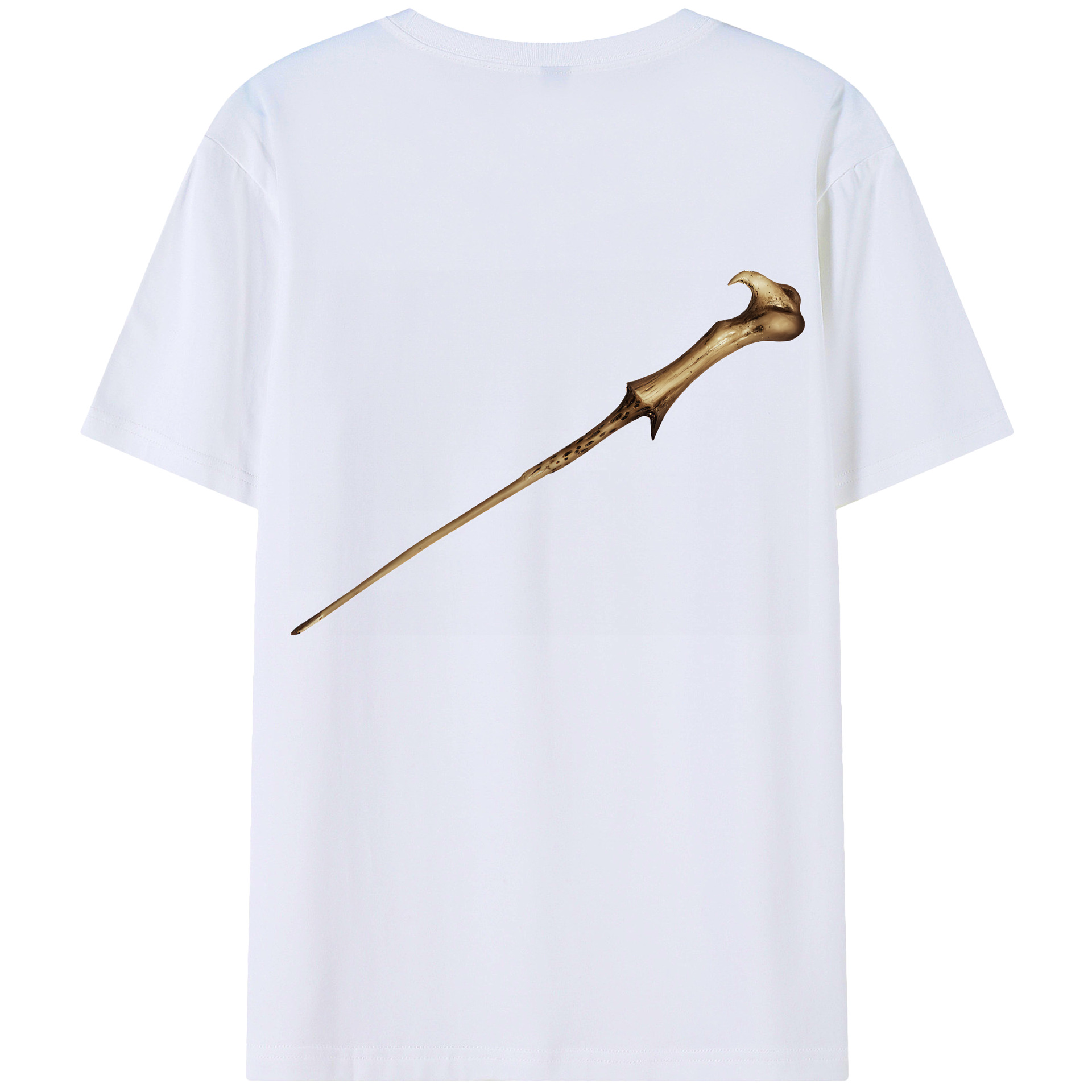 （画像用） Harry Potter ハリー・ポッターシリーズ 綿100％ メンズ半袖Tシャツ（バックプリント） 通気性