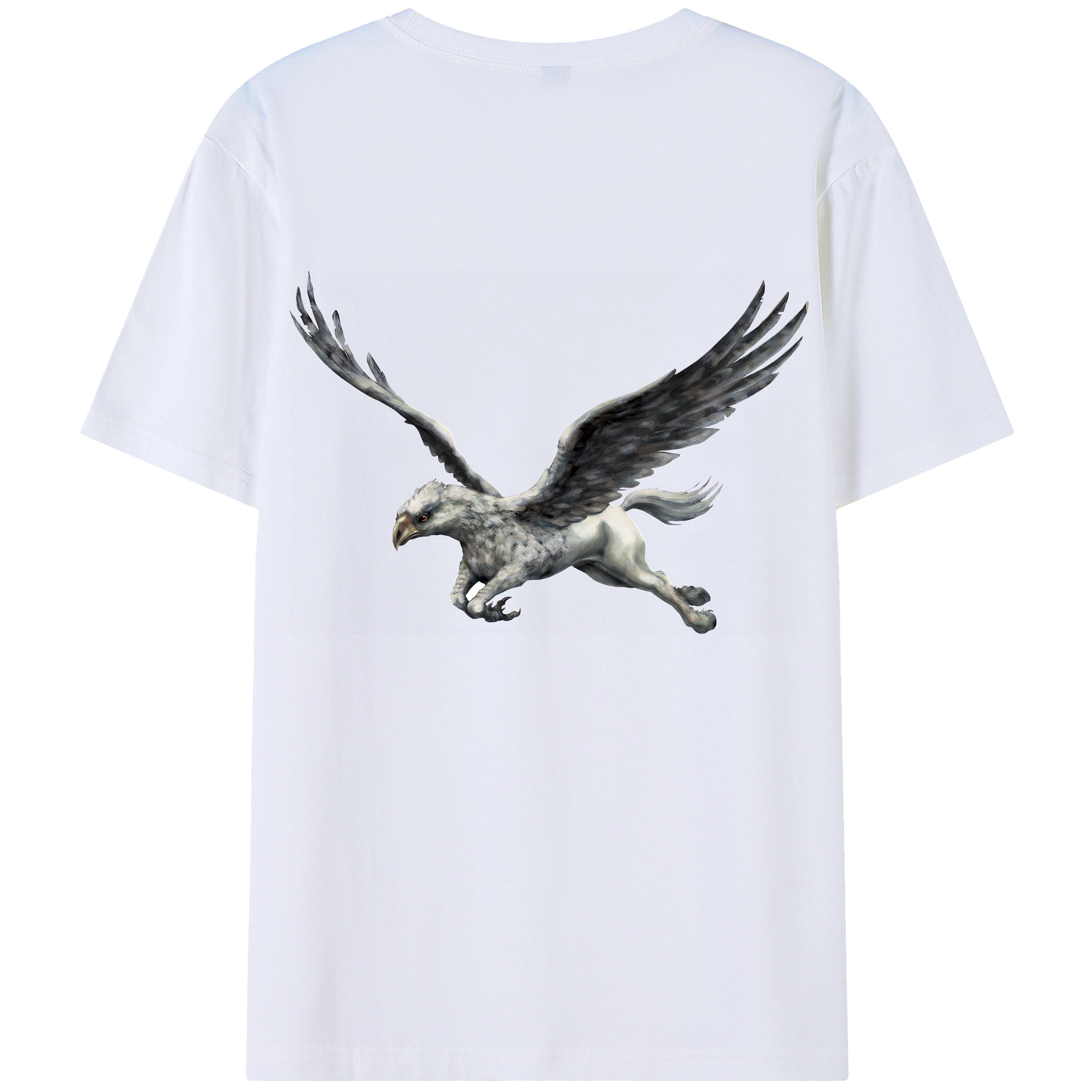 （画像用） Harry Potter ハリー・ポッターシリーズ 綿100％ メンズ半袖Tシャツ（バックプリント） 通気性