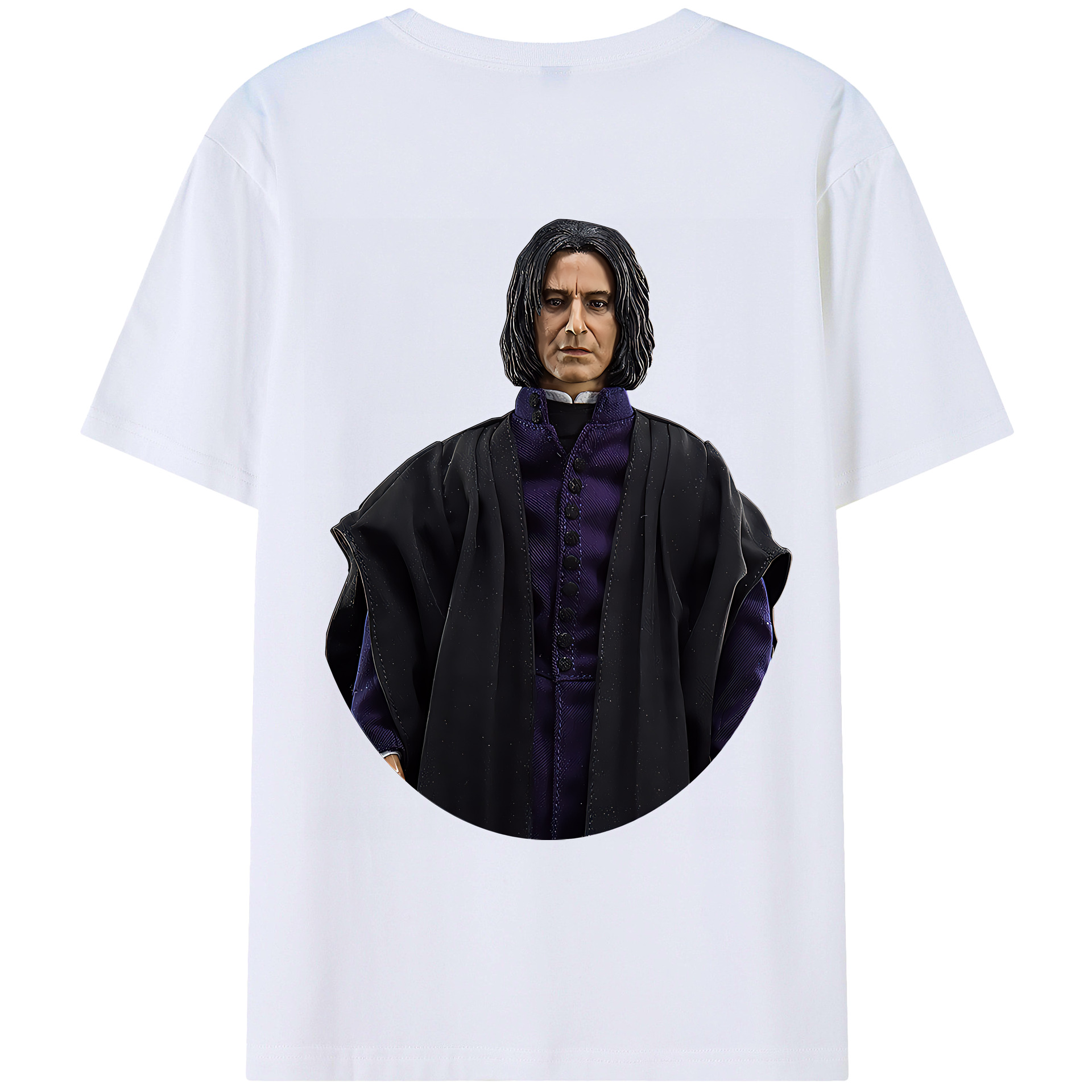 （画像用） Harry Potter ハリー・ポッターシリーズ 綿100％ メンズ半袖Tシャツ（バックプリント） 通気性