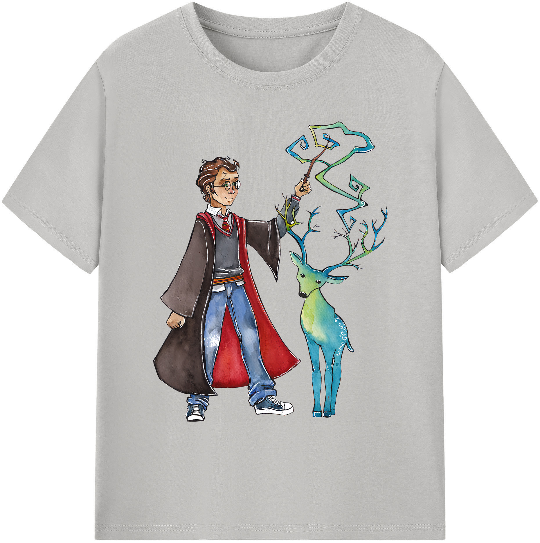 （画像用） Harry Potter ハリー・ポッターシリーズ 綿100％ メンズ半袖Tシャツ｜肌触りやわらか＆通気性
