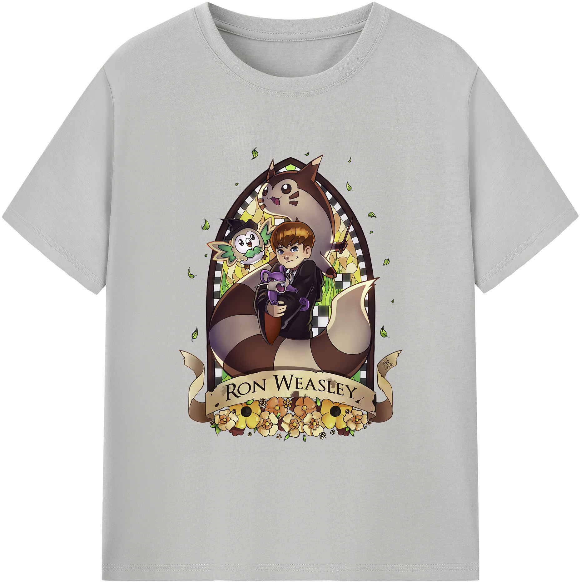 （画像用） Harry Potter ハリー・ポッターシリーズ 綿100％ メンズ半袖Tシャツ｜肌触りやわらか＆通気性