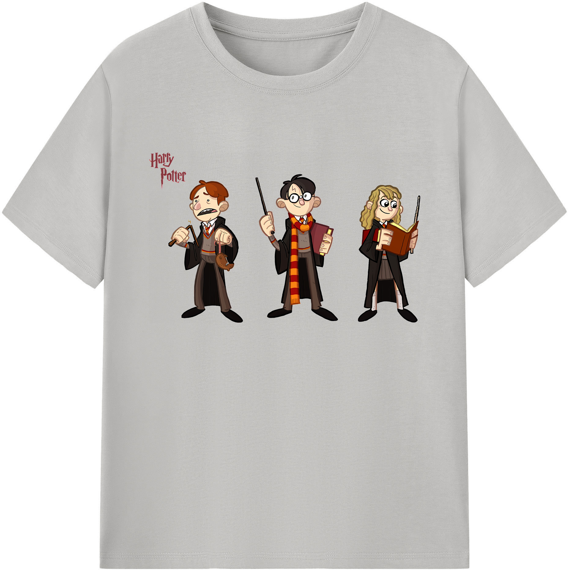 （画像用） Harry Potter ハリー・ポッターシリーズ 綿100％ メンズ半袖Tシャツ｜肌触りやわらか＆通気性