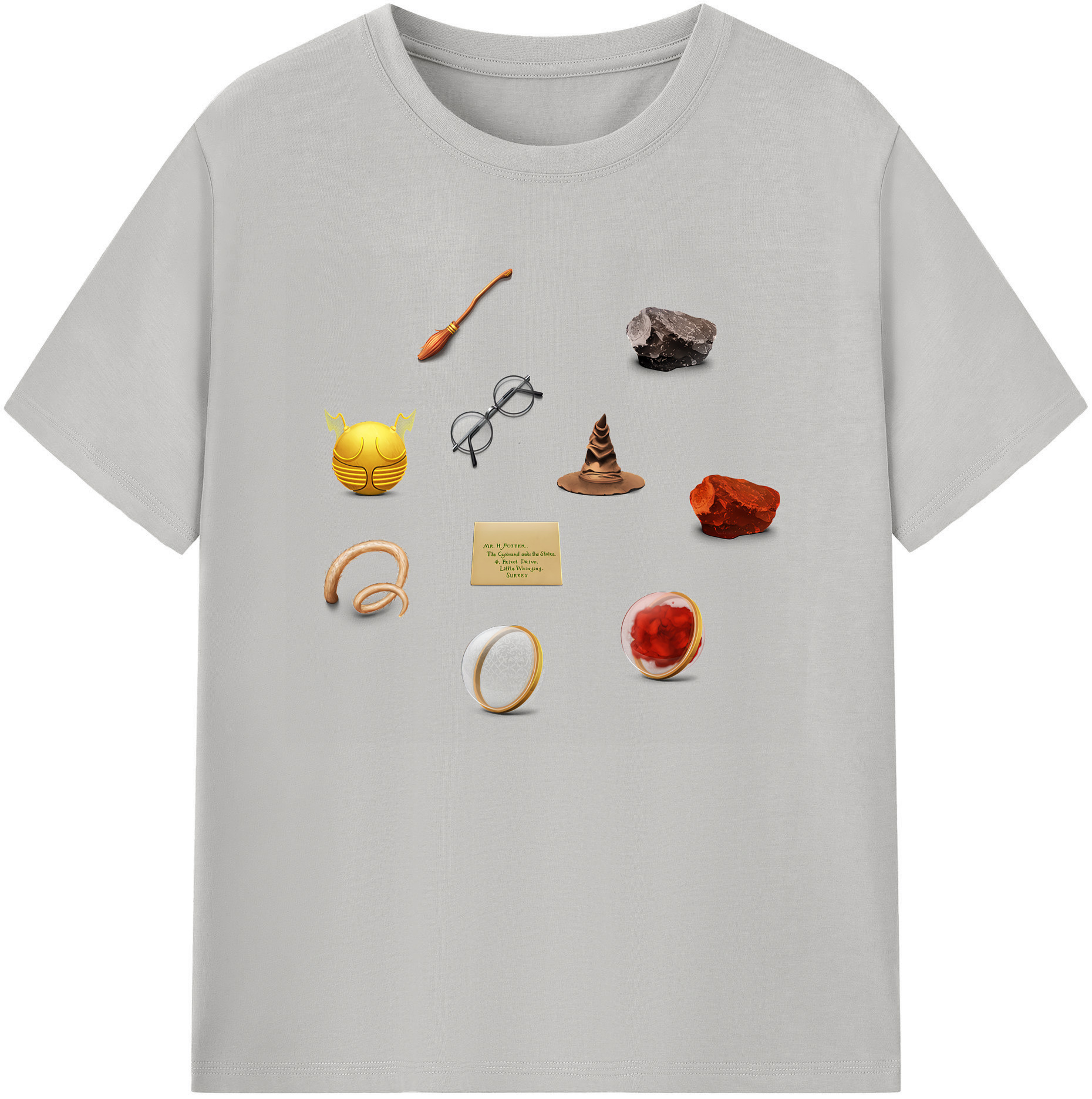 （画像用） Harry Potter ハリー・ポッターシリーズ 綿100％ メンズ半袖Tシャツ｜肌触りやわらか＆通気性