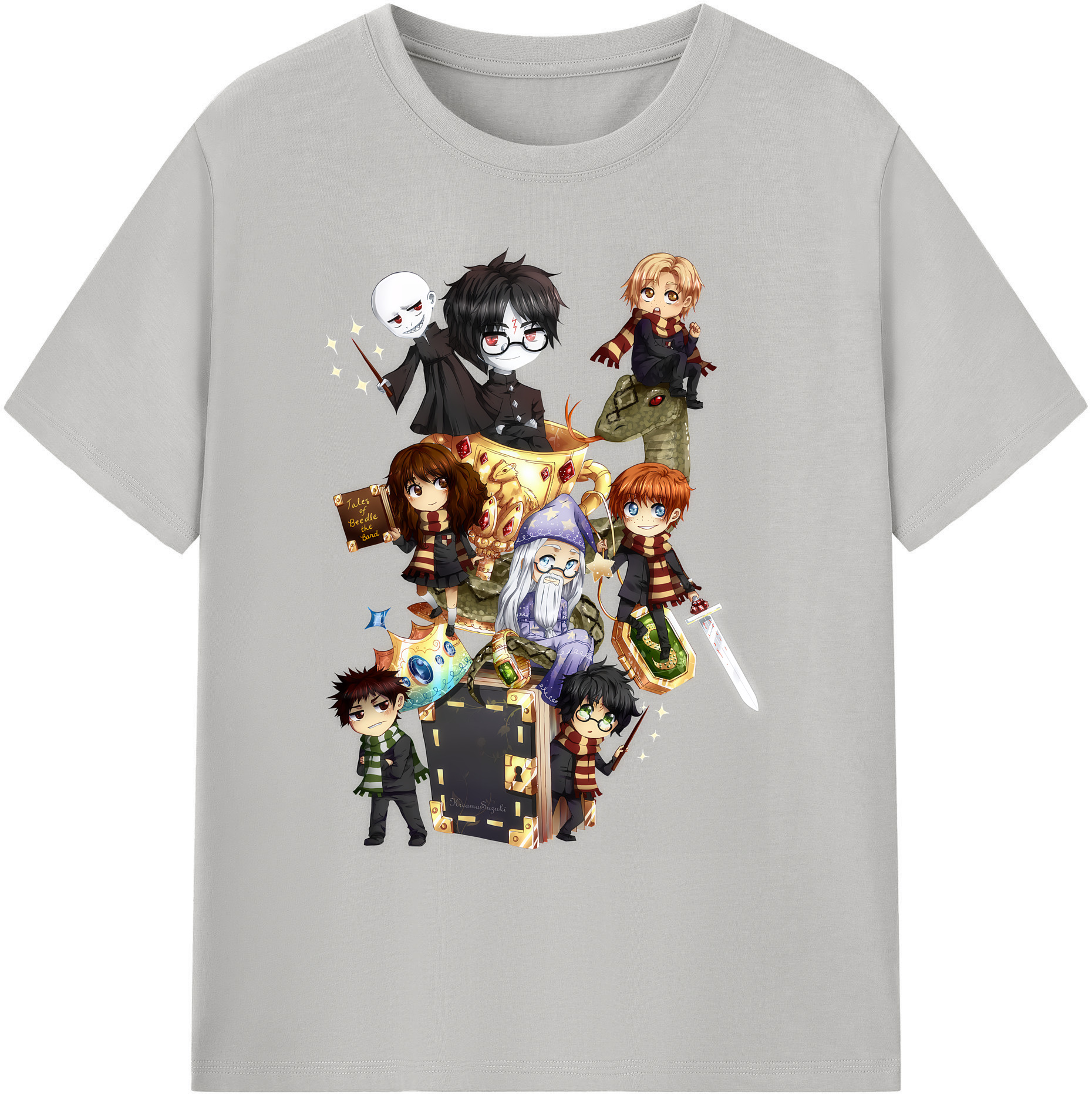 （画像用） Harry Potter ハリー・ポッターシリーズ 綿100％ メンズ半袖Tシャツ｜肌触りやわらか＆通気性