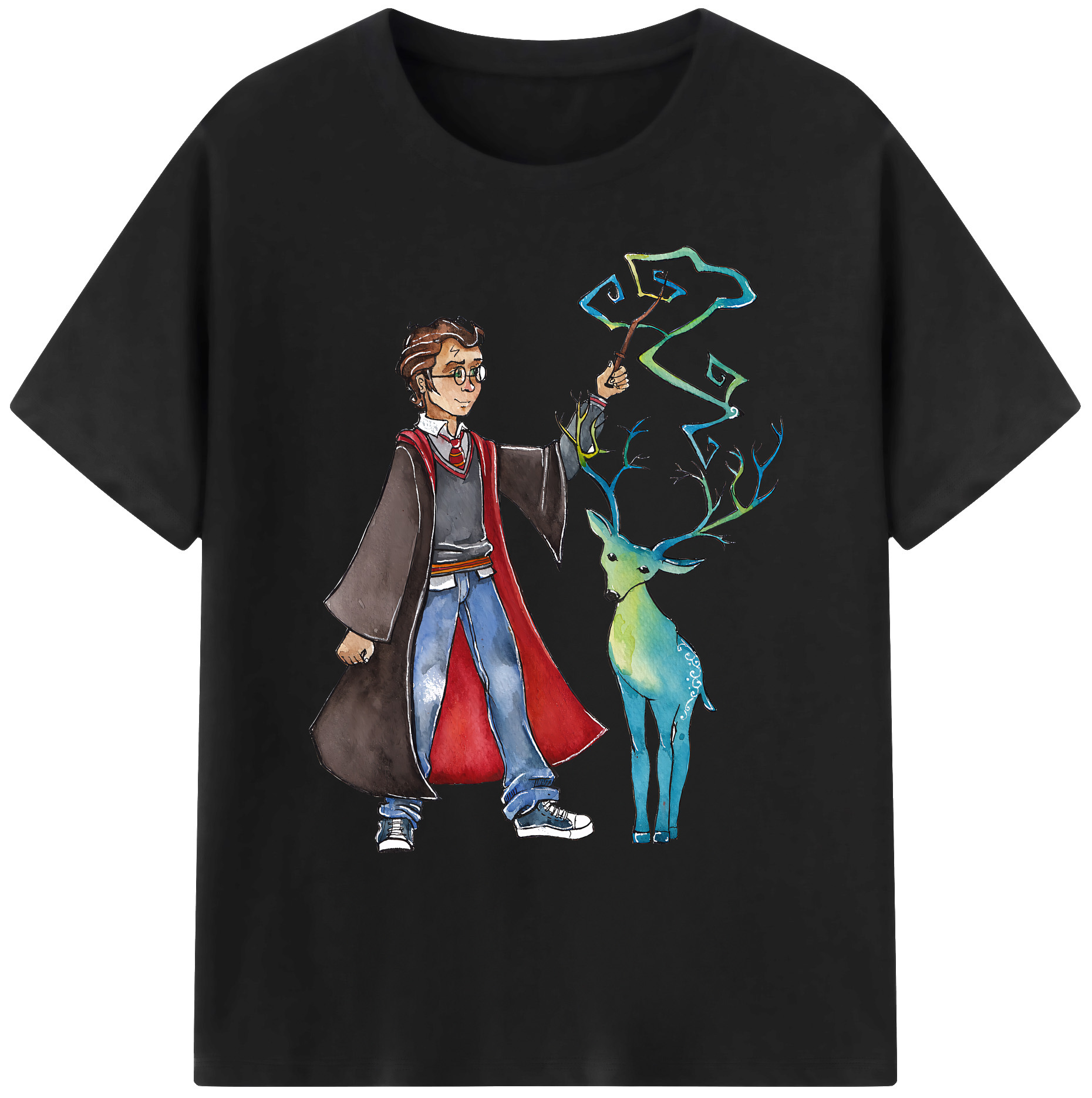 （画像用） Harry Potter ハリー・ポッターシリーズ 綿100％ メンズ半袖Tシャツ｜肌触りやわらか＆通気性