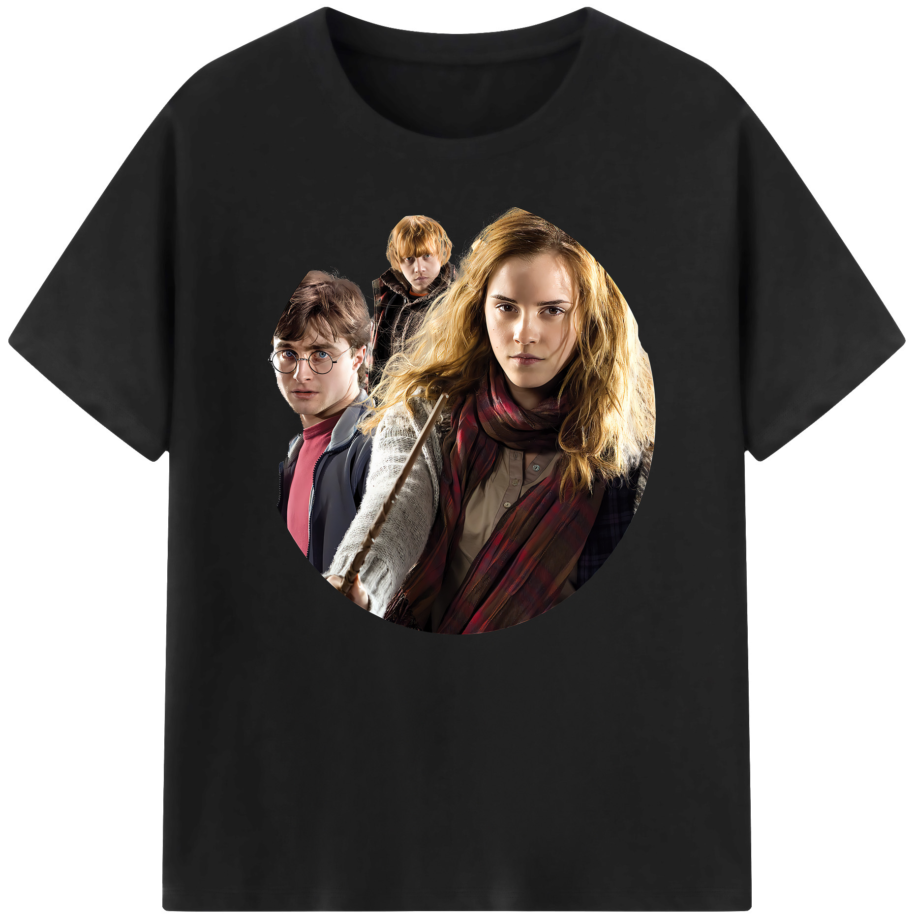 （画像用） Harry Potter ハリー・ポッターシリーズ 綿100％ メンズ半袖Tシャツ｜肌触りやわらか＆通気性