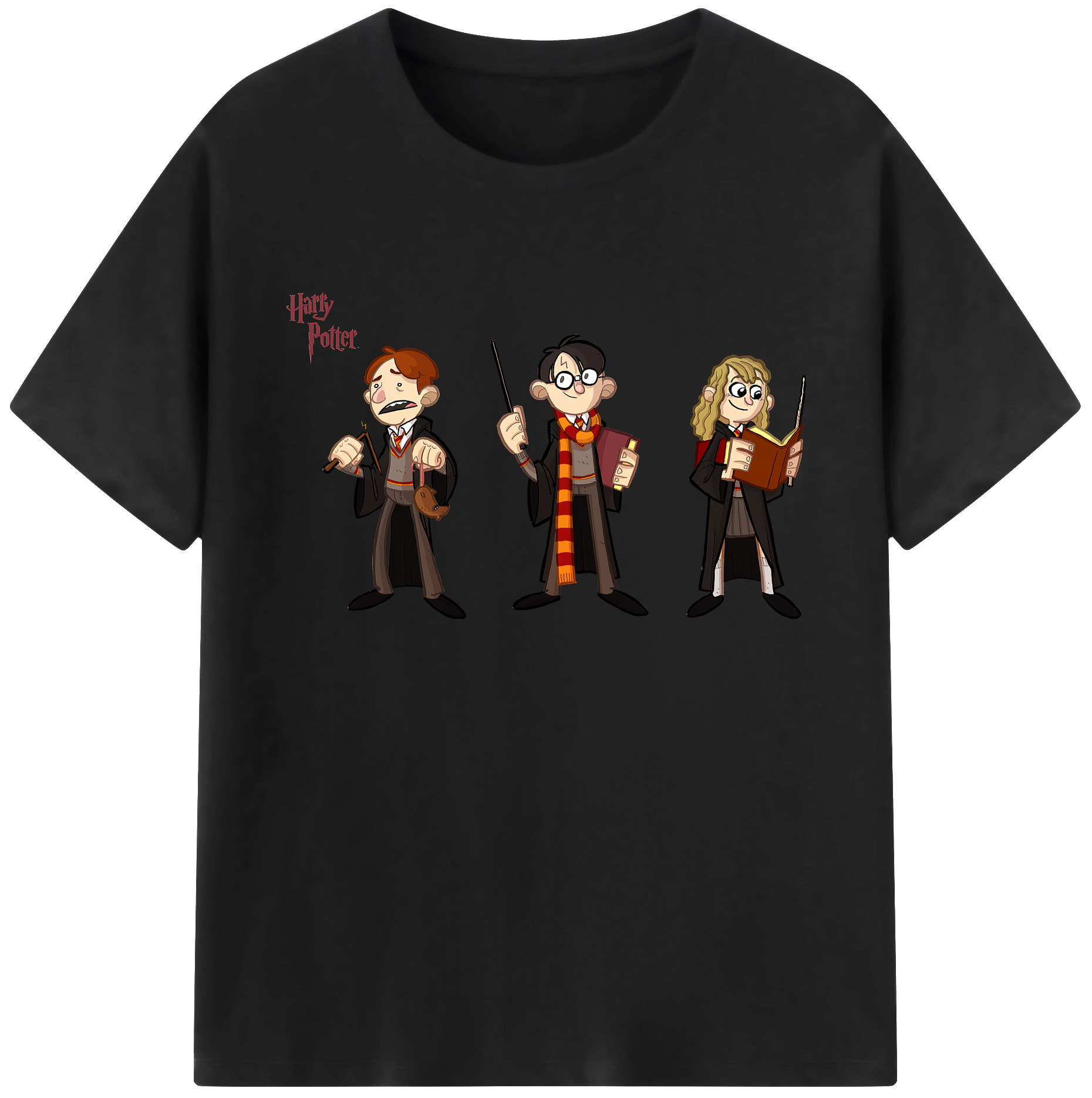 （画像用） Harry Potter ハリー・ポッターシリーズ 綿100％ メンズ半袖Tシャツ｜肌触りやわらか＆通気性