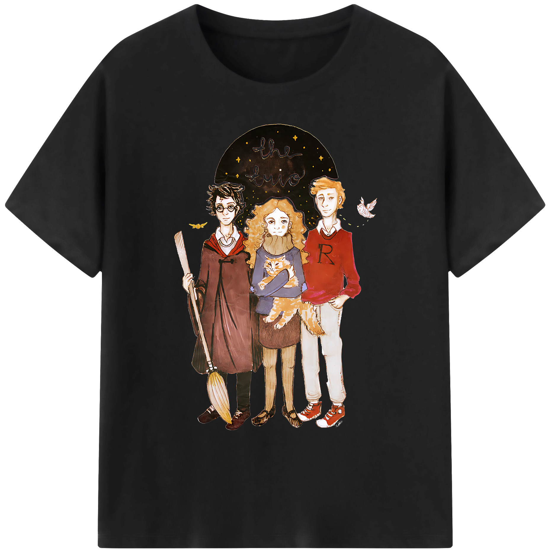 （画像用） Harry Potter ハリー・ポッターシリーズ 綿100％ メンズ半袖Tシャツ｜肌触りやわらか＆通気性