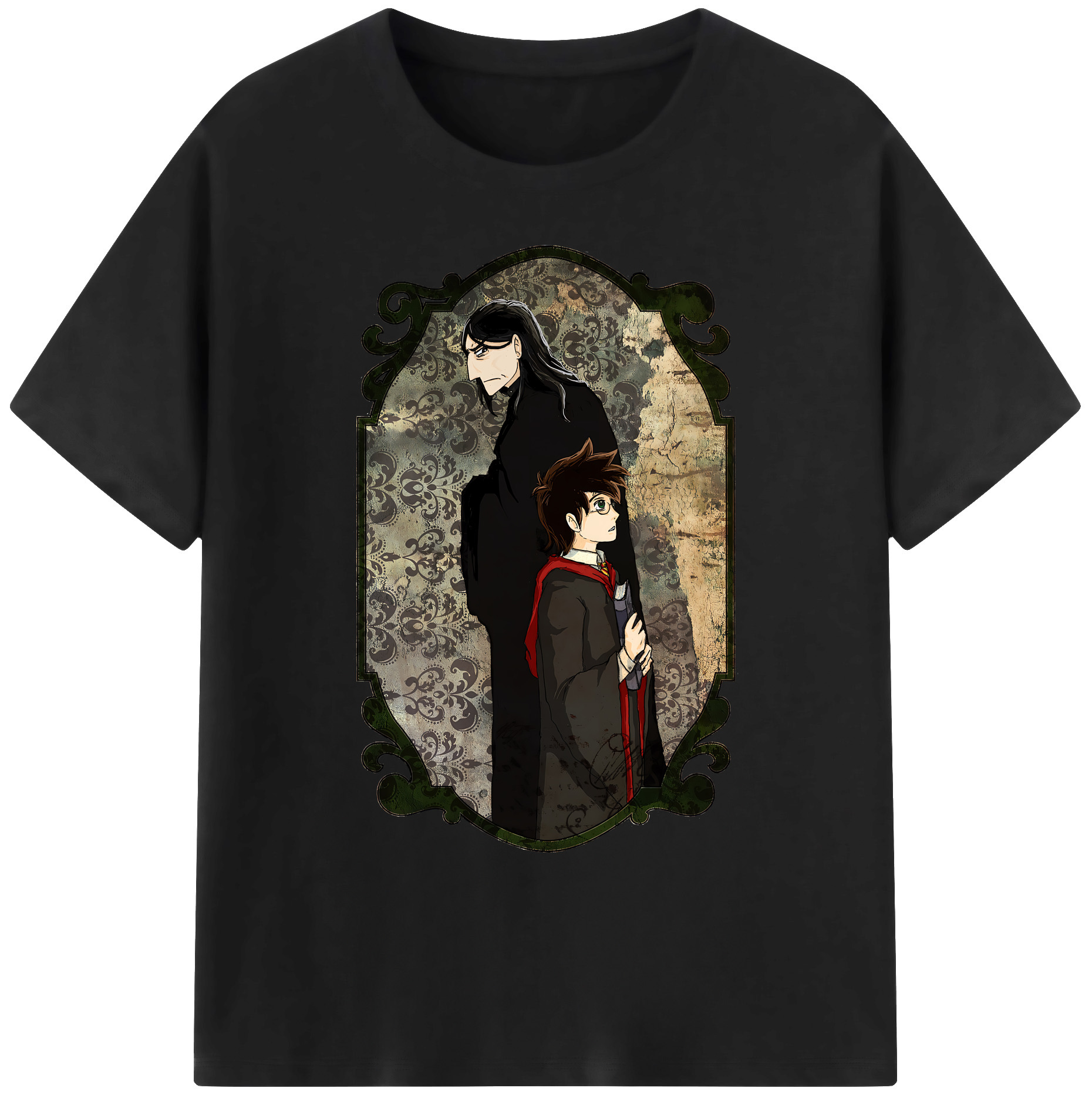 （画像用） Harry Potter ハリー・ポッターシリーズ 綿100％ メンズ半袖Tシャツ｜肌触りやわらか＆通気性