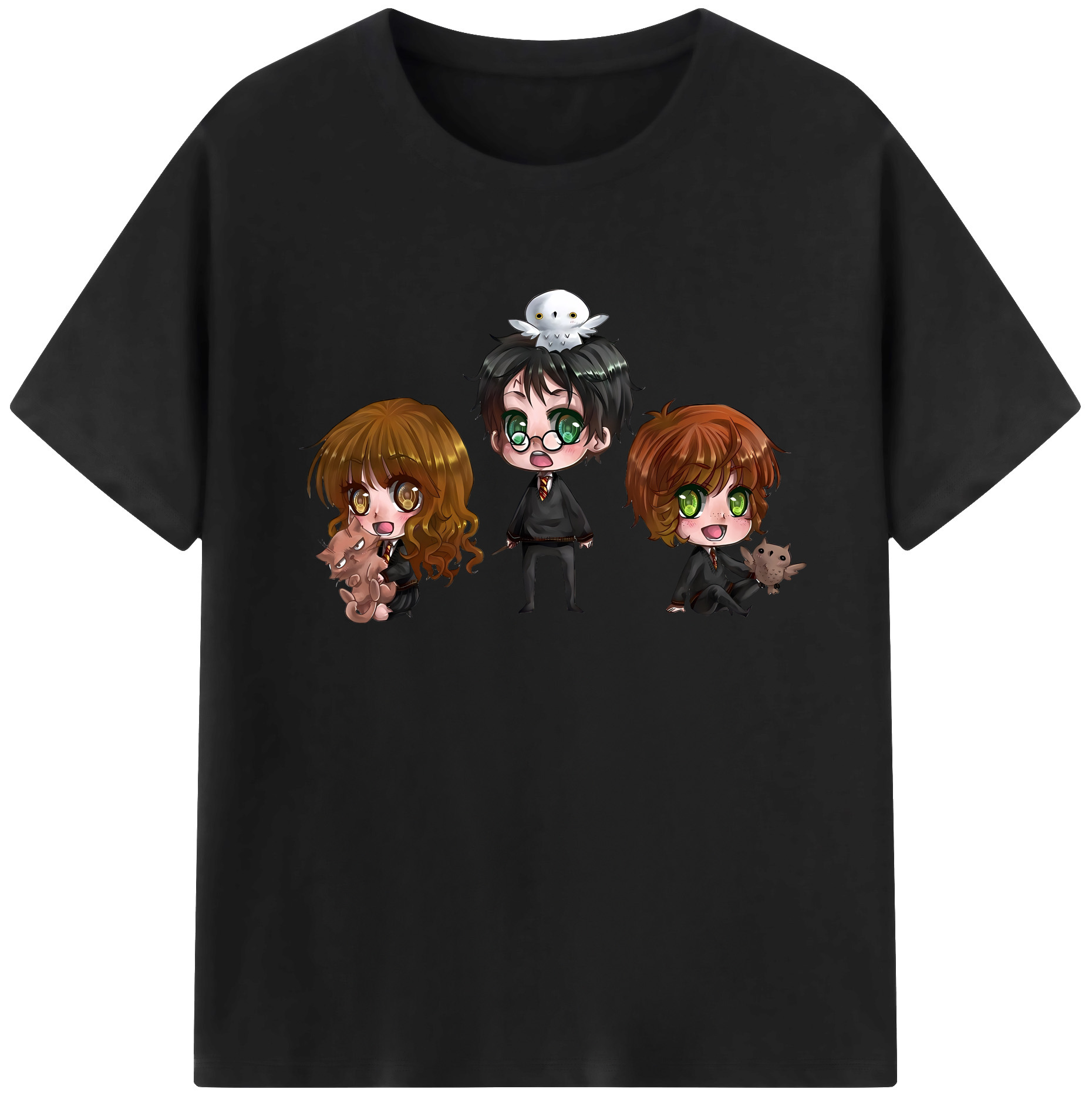 （画像用） Harry Potter ハリー・ポッターシリーズ 綿100％ メンズ半袖Tシャツ｜肌触りやわらか＆通気性