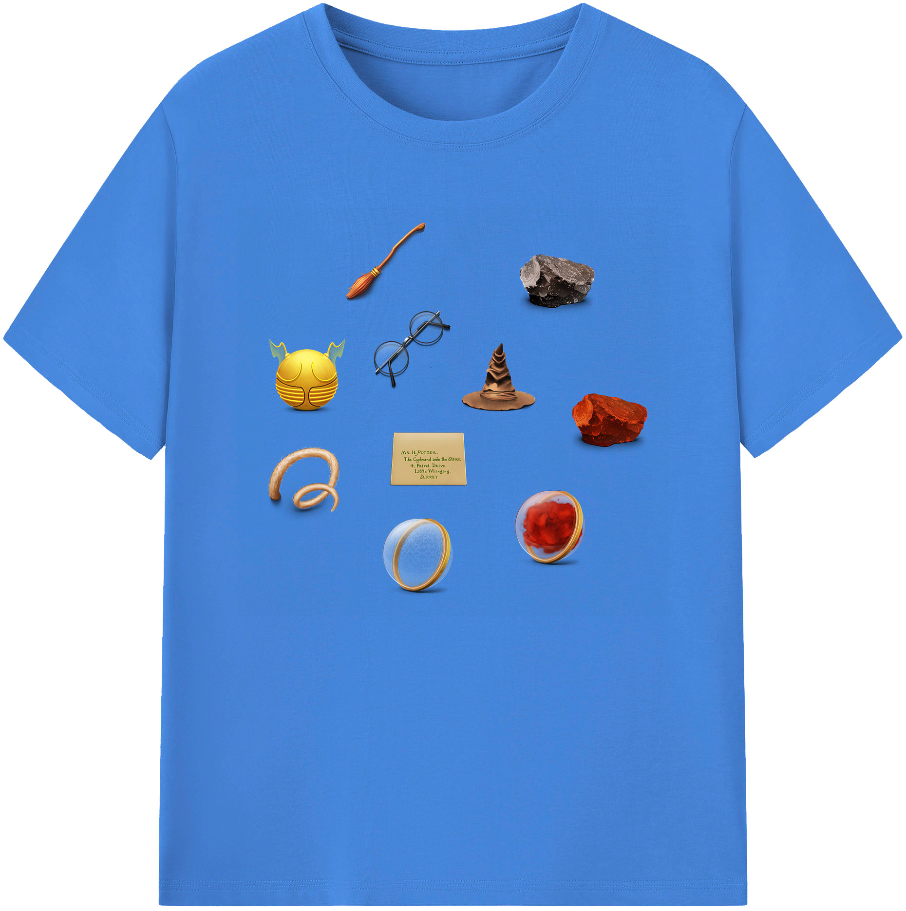 （画像用） Harry Potter ハリー・ポッターシリーズ 綿100％ メンズ半袖Tシャツ｜肌触りやわらか＆通気性