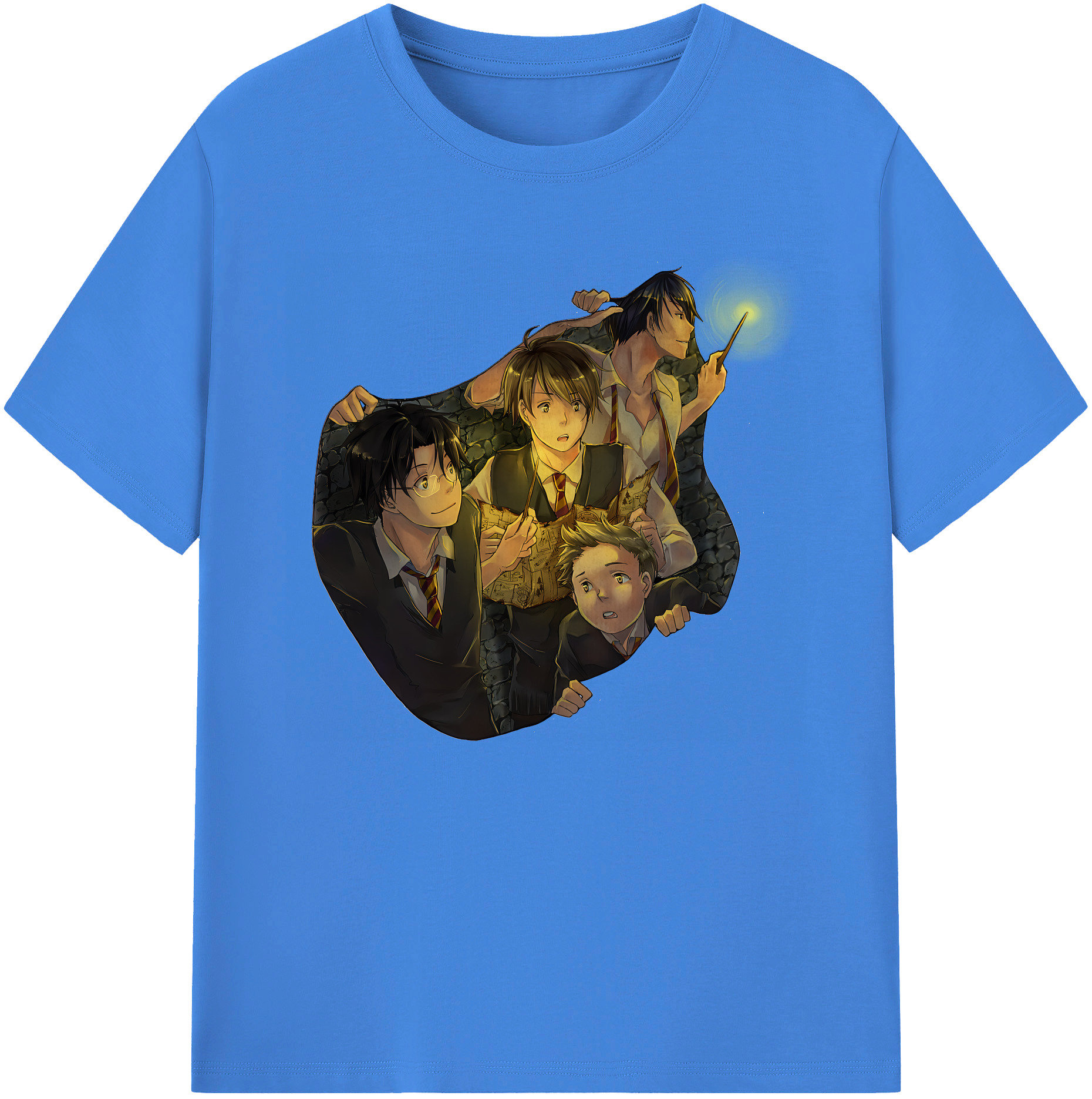 （画像用） Harry Potter ハリー・ポッターシリーズ 綿100％ メンズ半袖Tシャツ｜肌触りやわらか＆通気性