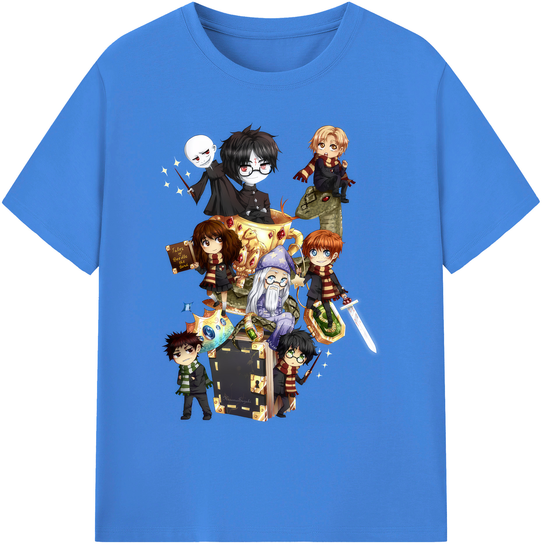 （画像用） Harry Potter ハリー・ポッターシリーズ 綿100％ メンズ半袖Tシャツ｜肌触りやわらか＆通気性