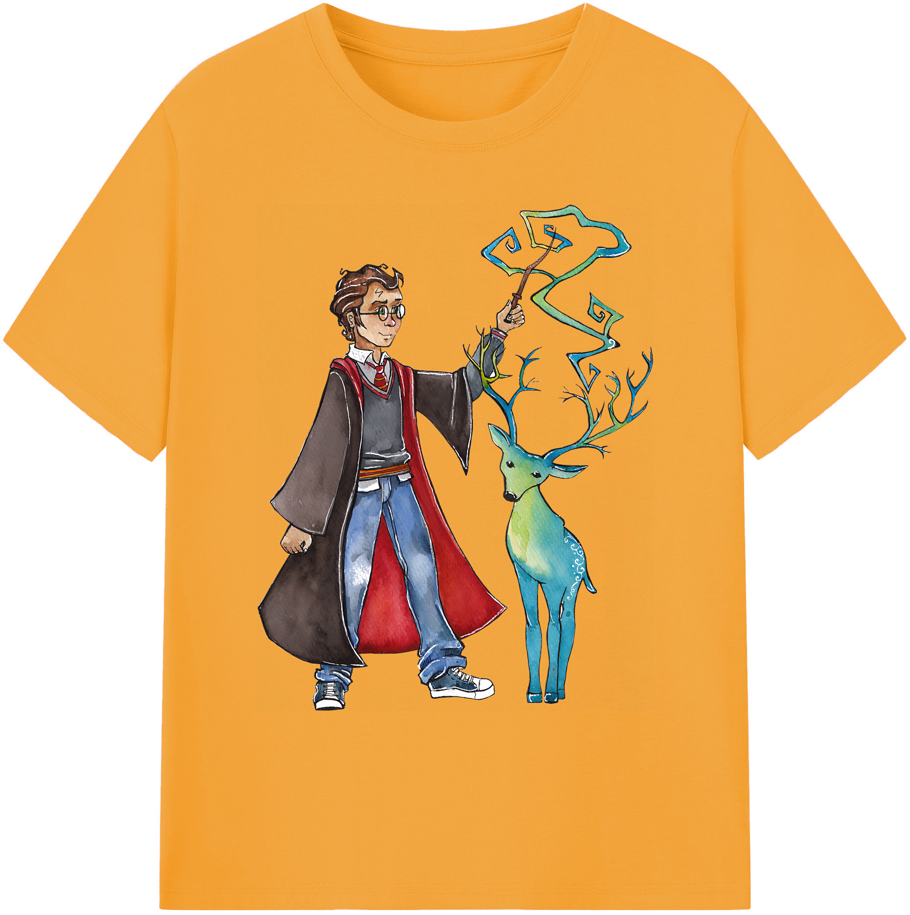 （画像用） Harry Potter ハリー・ポッターシリーズ 綿100％ メンズ半袖Tシャツ｜肌触りやわらか＆通気性