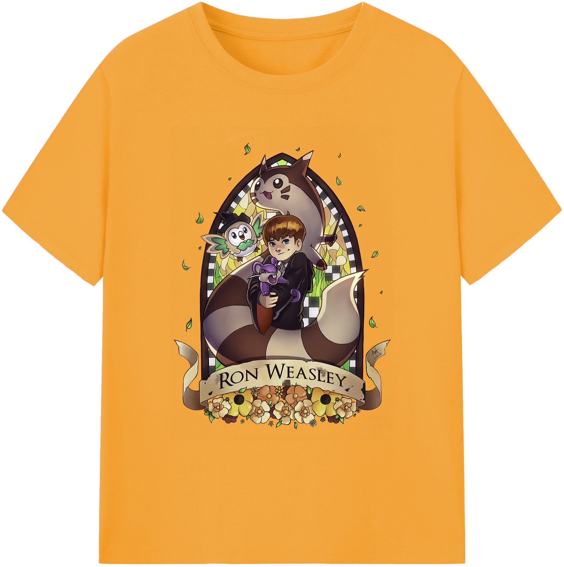 （画像用） Harry Potter ハリー・ポッターシリーズ 綿100％ メンズ半袖Tシャツ｜肌触りやわらか＆通気性