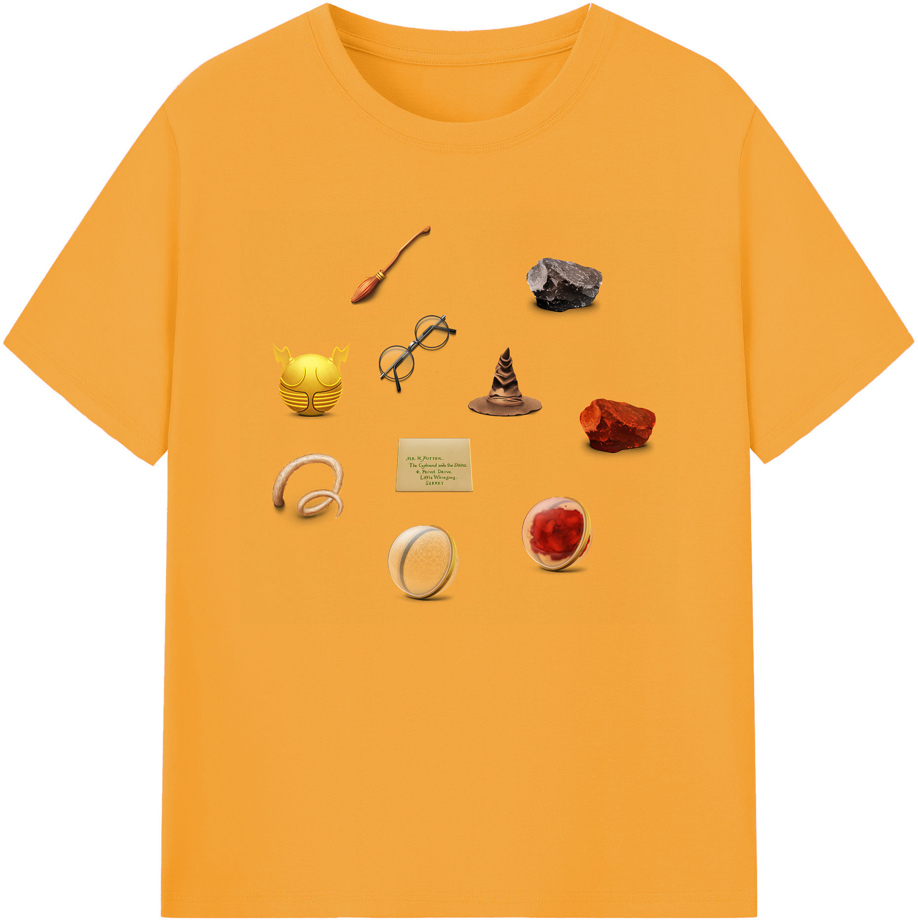 （画像用） Harry Potter ハリー・ポッターシリーズ 綿100％ メンズ半袖Tシャツ｜肌触りやわらか＆通気性