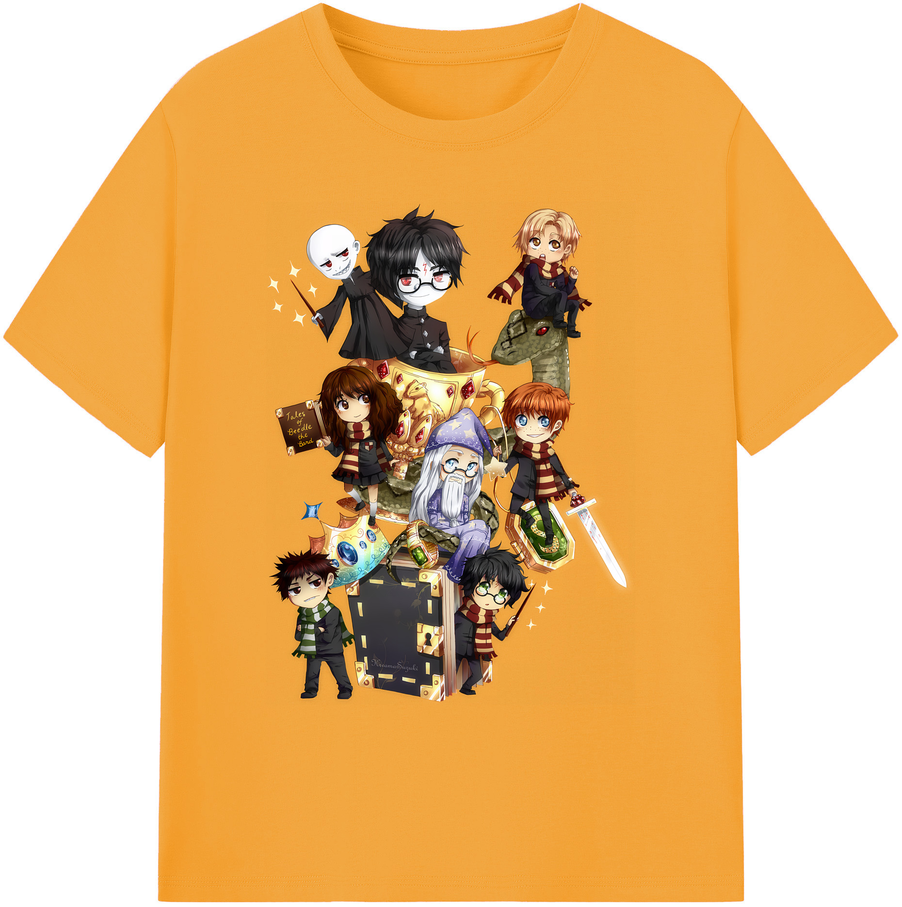 （画像用） Harry Potter ハリー・ポッターシリーズ 綿100％ メンズ半袖Tシャツ｜肌触りやわらか＆通気性