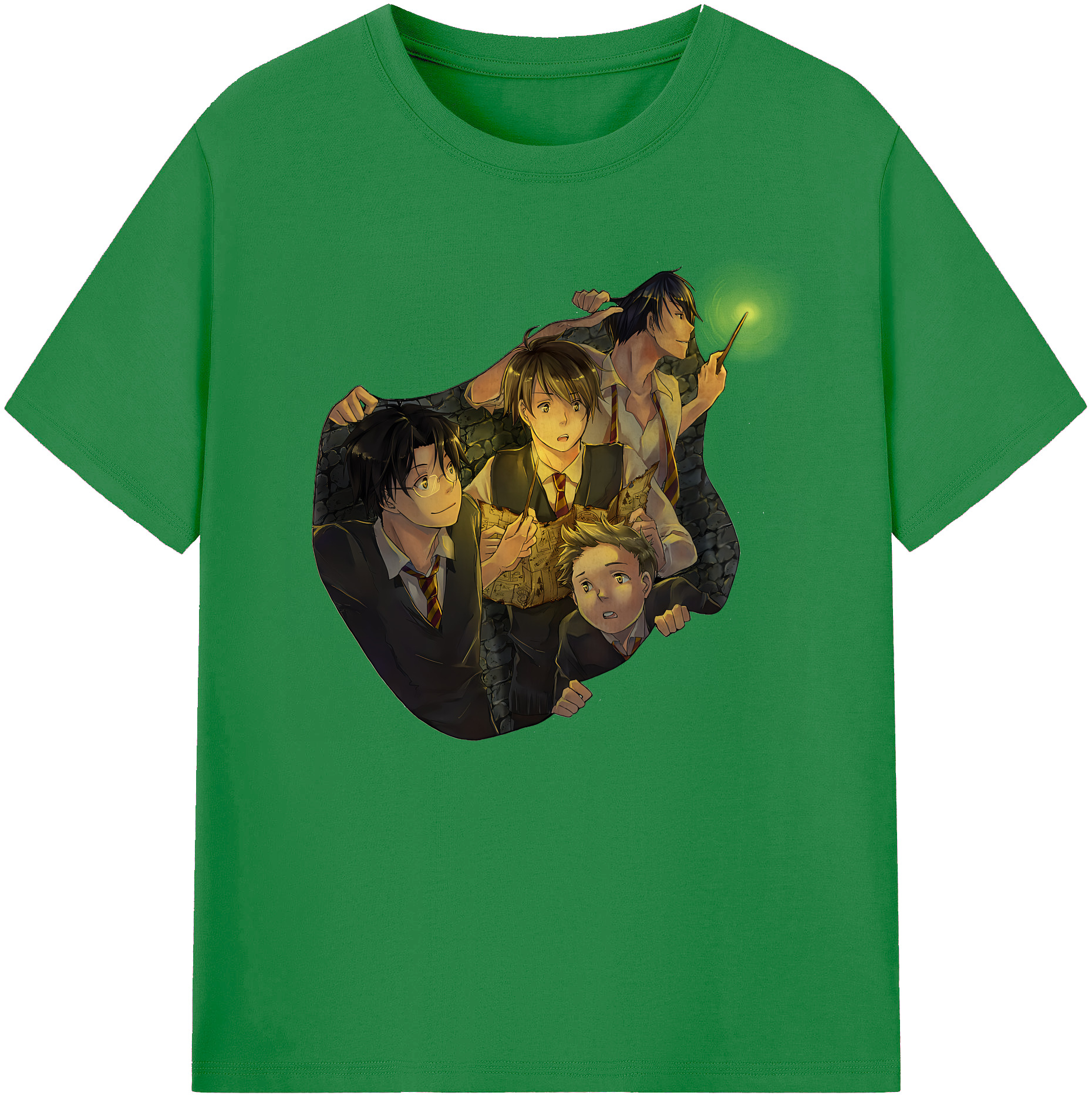 （画像用） Harry Potter ハリー・ポッターシリーズ 綿100％ メンズ半袖Tシャツ｜肌触りやわらか＆通気性